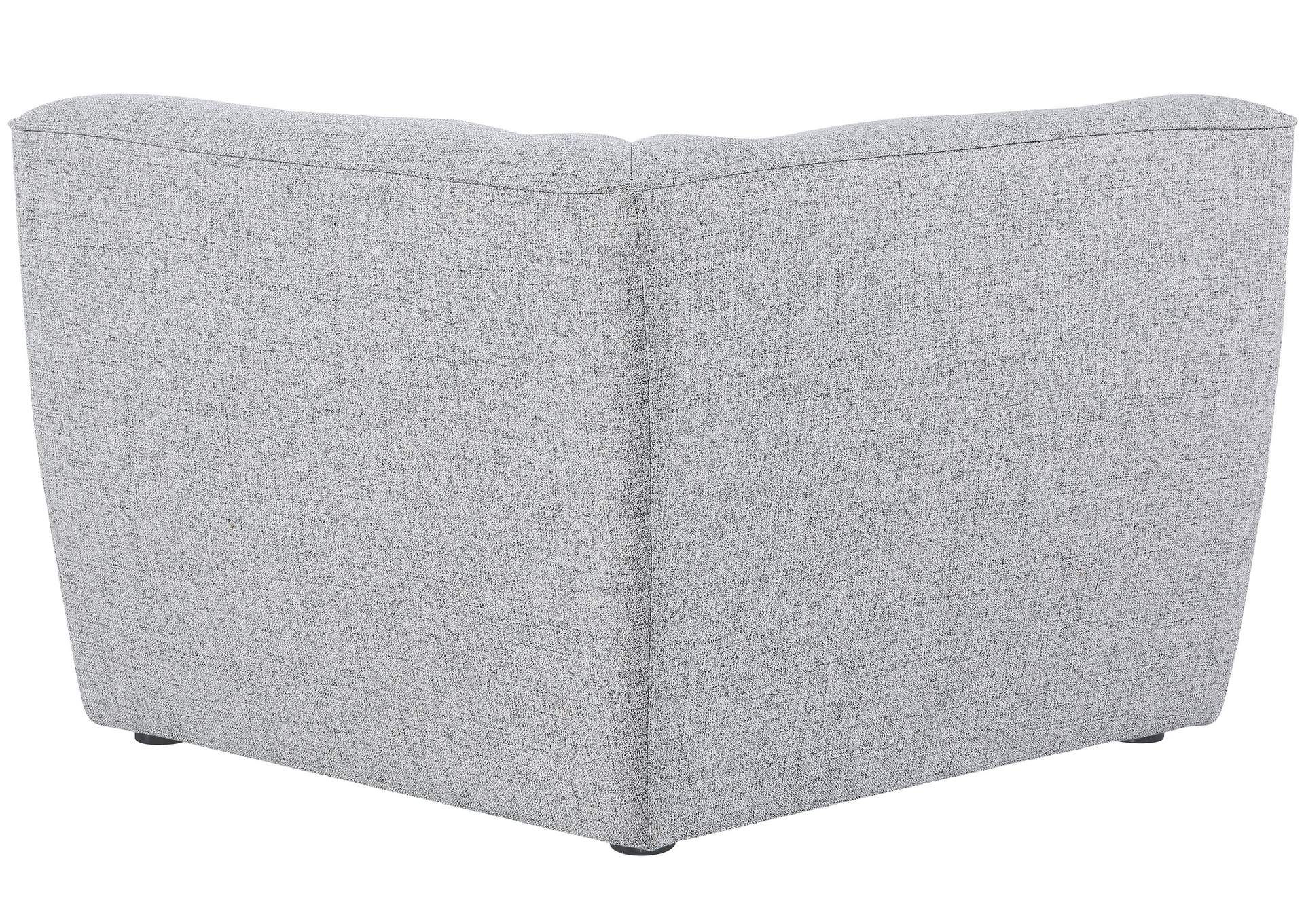 Miramar Grey Durable Linen Corner,Meridian Furniture