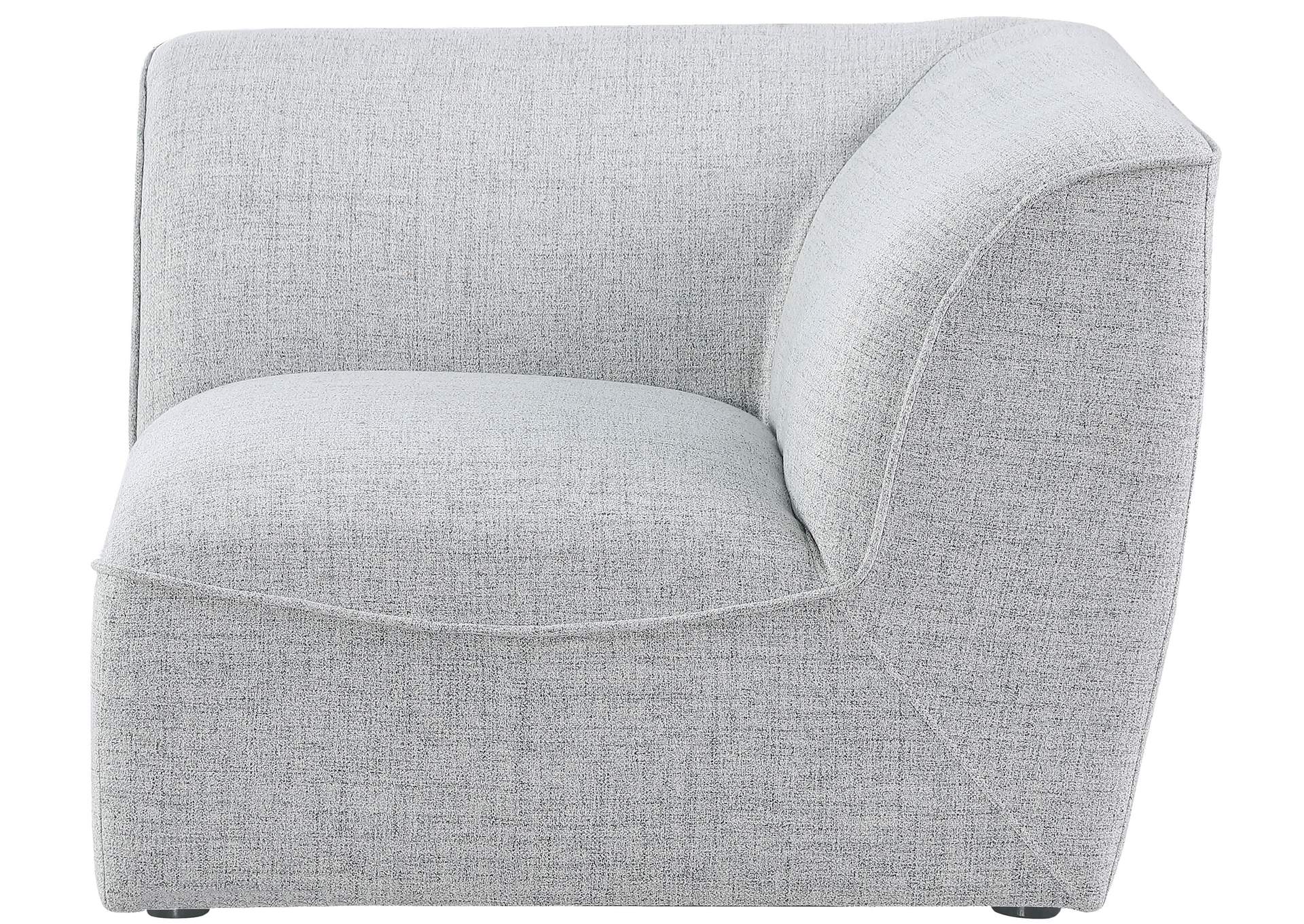 Miramar Grey Durable Linen Corner,Meridian Furniture