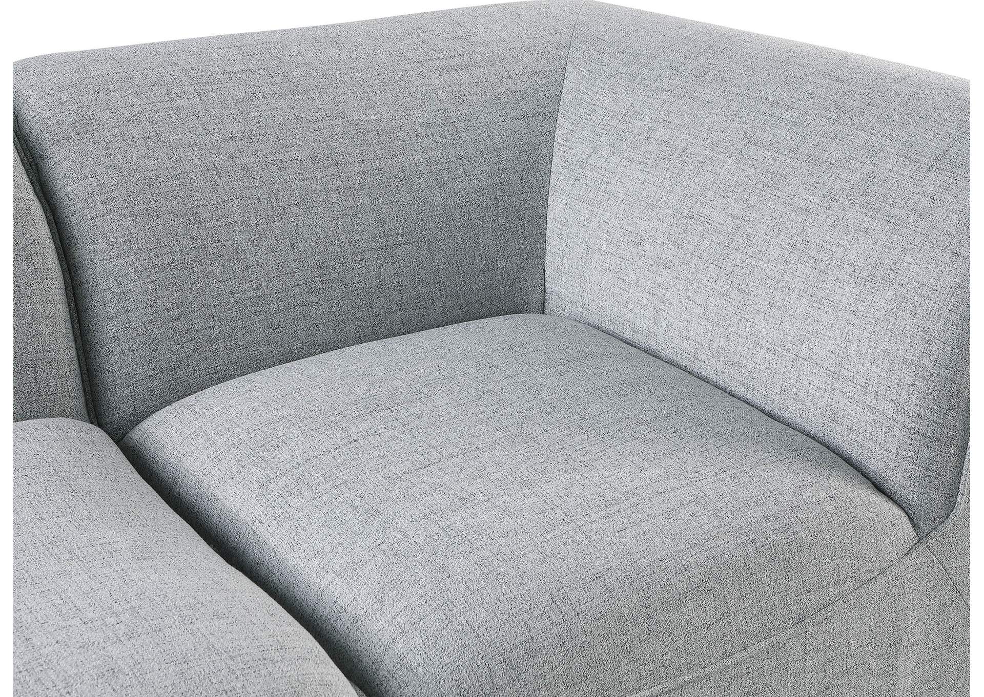 Miramar Grey Durable Linen Corner,Meridian Furniture