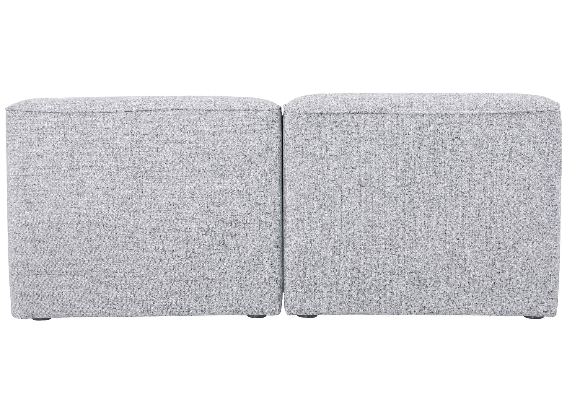 Miramar Grey Durable Linen Textured Modular Sofa,Meridian Furniture