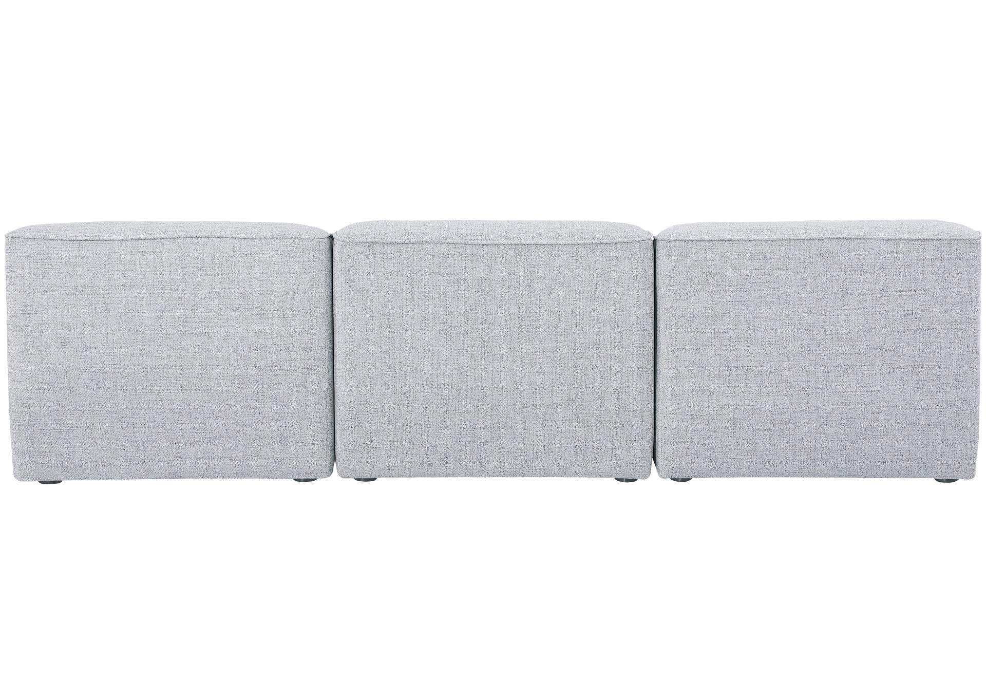 Miramar Grey Durable Linen Textured Modular Sofa,Meridian Furniture