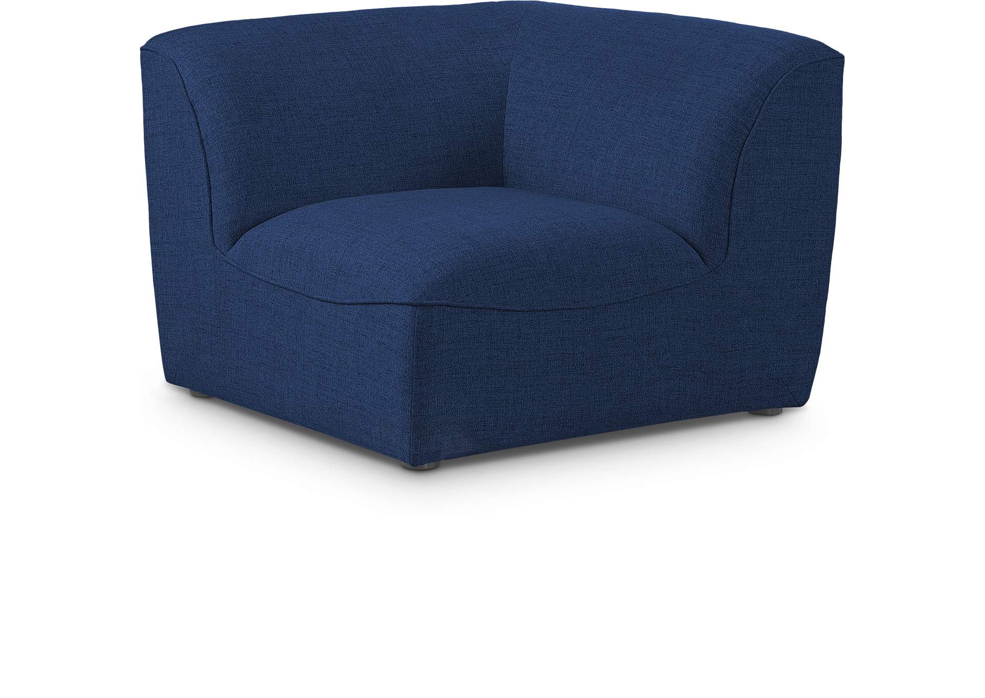 Miramar Navy Durable Linen Corner,Meridian Furniture