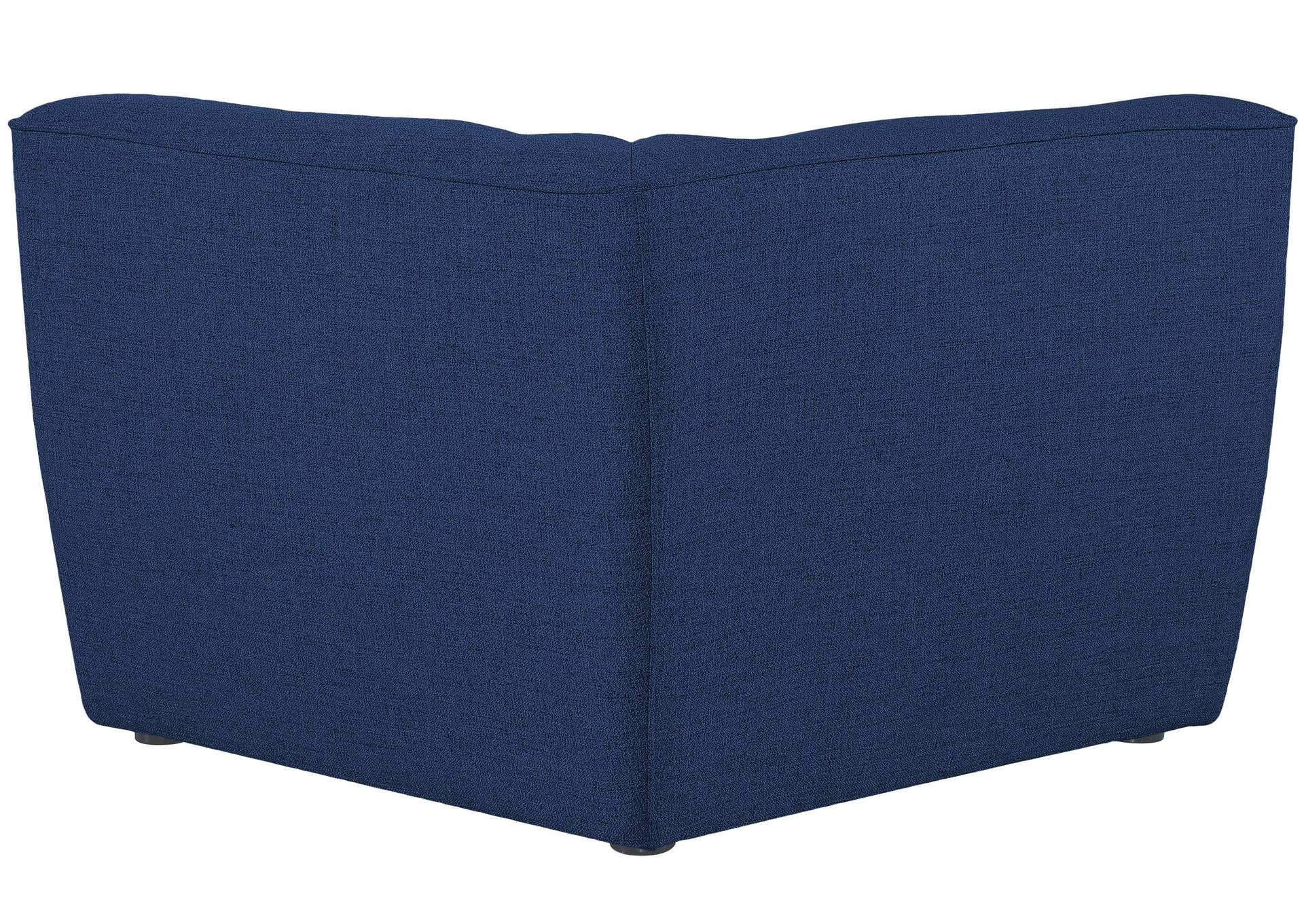 Miramar Navy Durable Linen Corner,Meridian Furniture