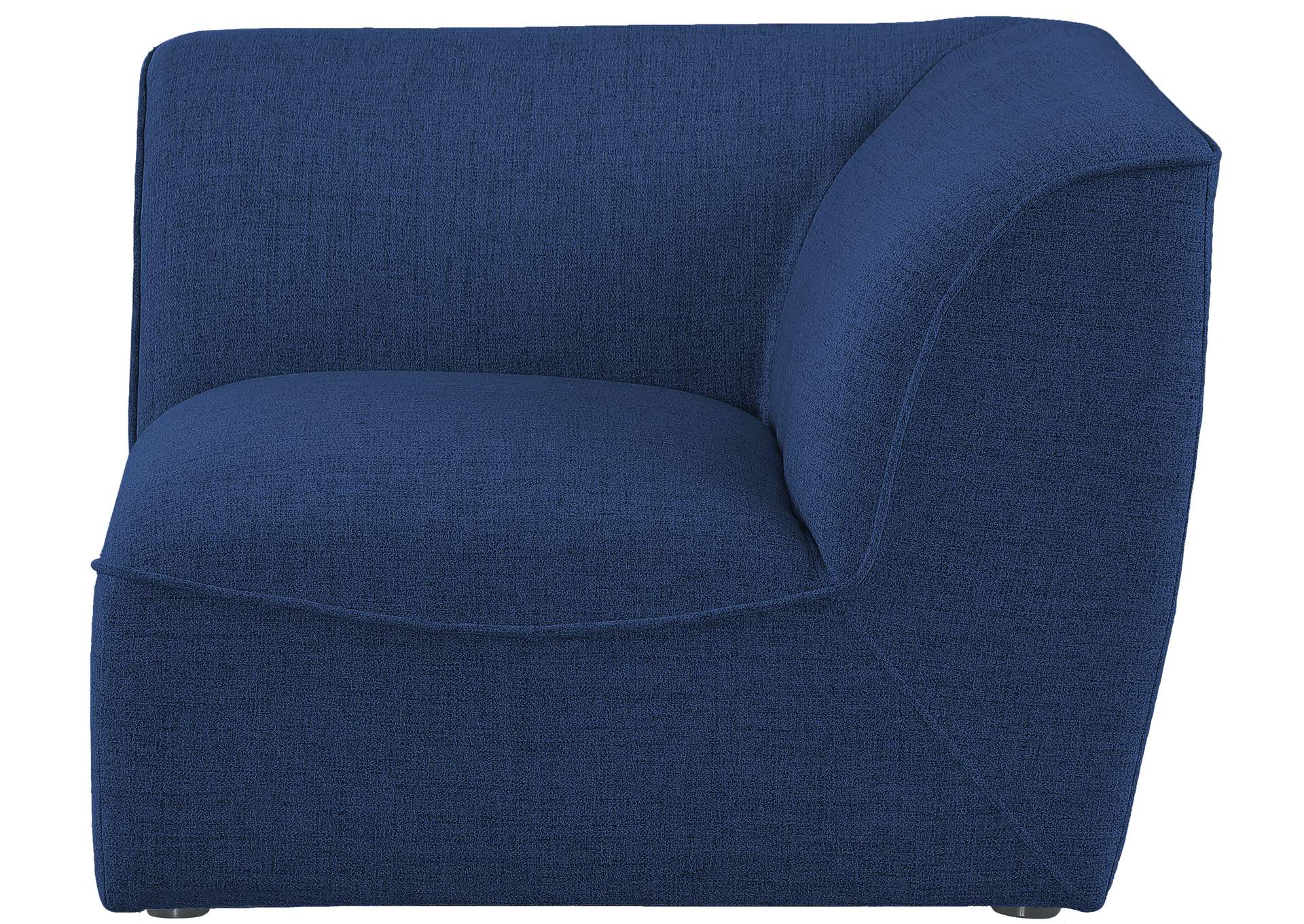 Miramar Navy Durable Linen Corner,Meridian Furniture