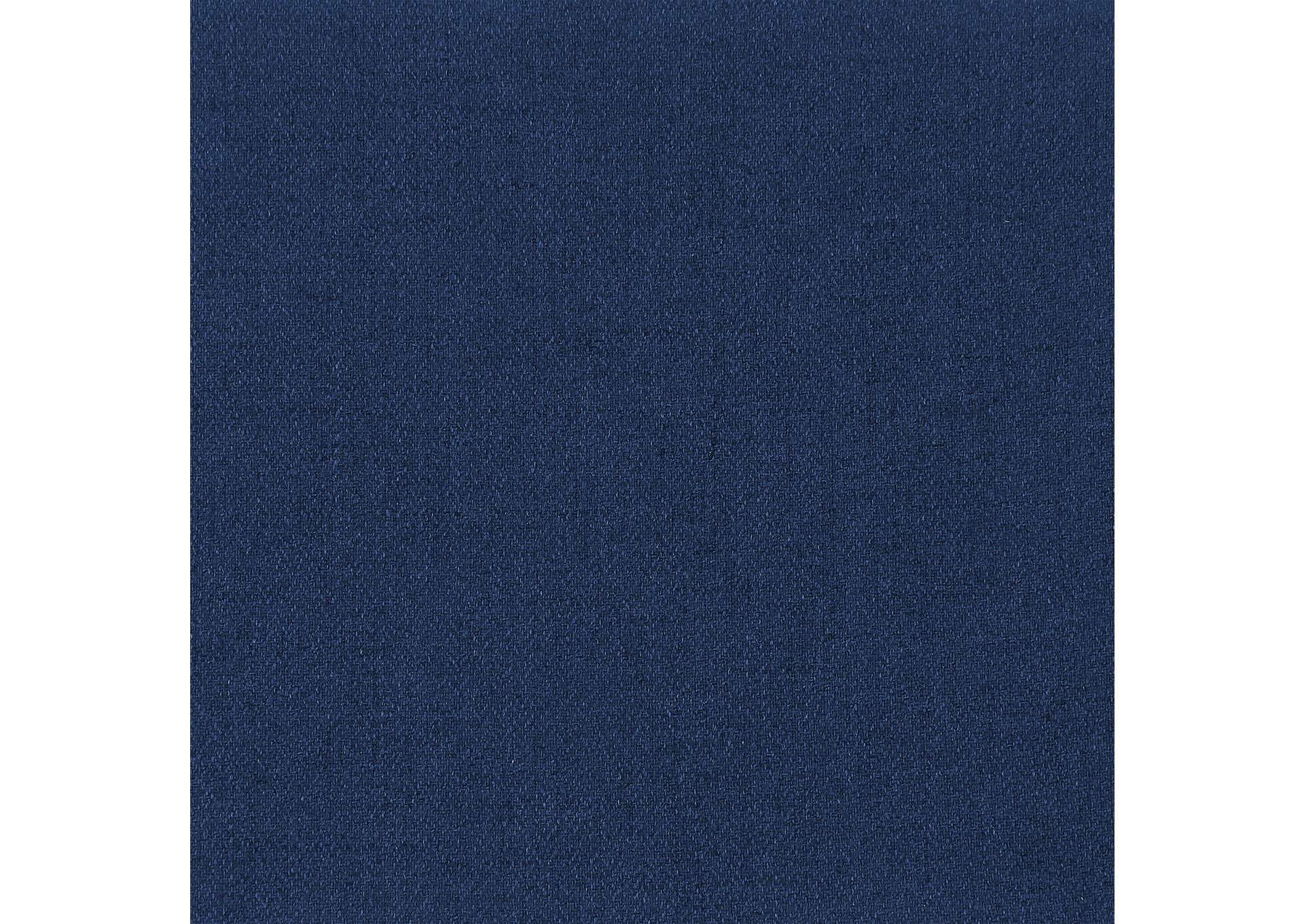 Miramar Navy Durable Linen Textured Ottoman,Meridian Furniture