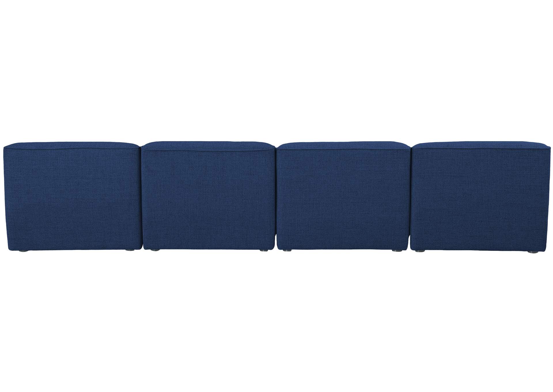 Miramar Navy Durable Linen Textured Modular Sofa,Meridian Furniture