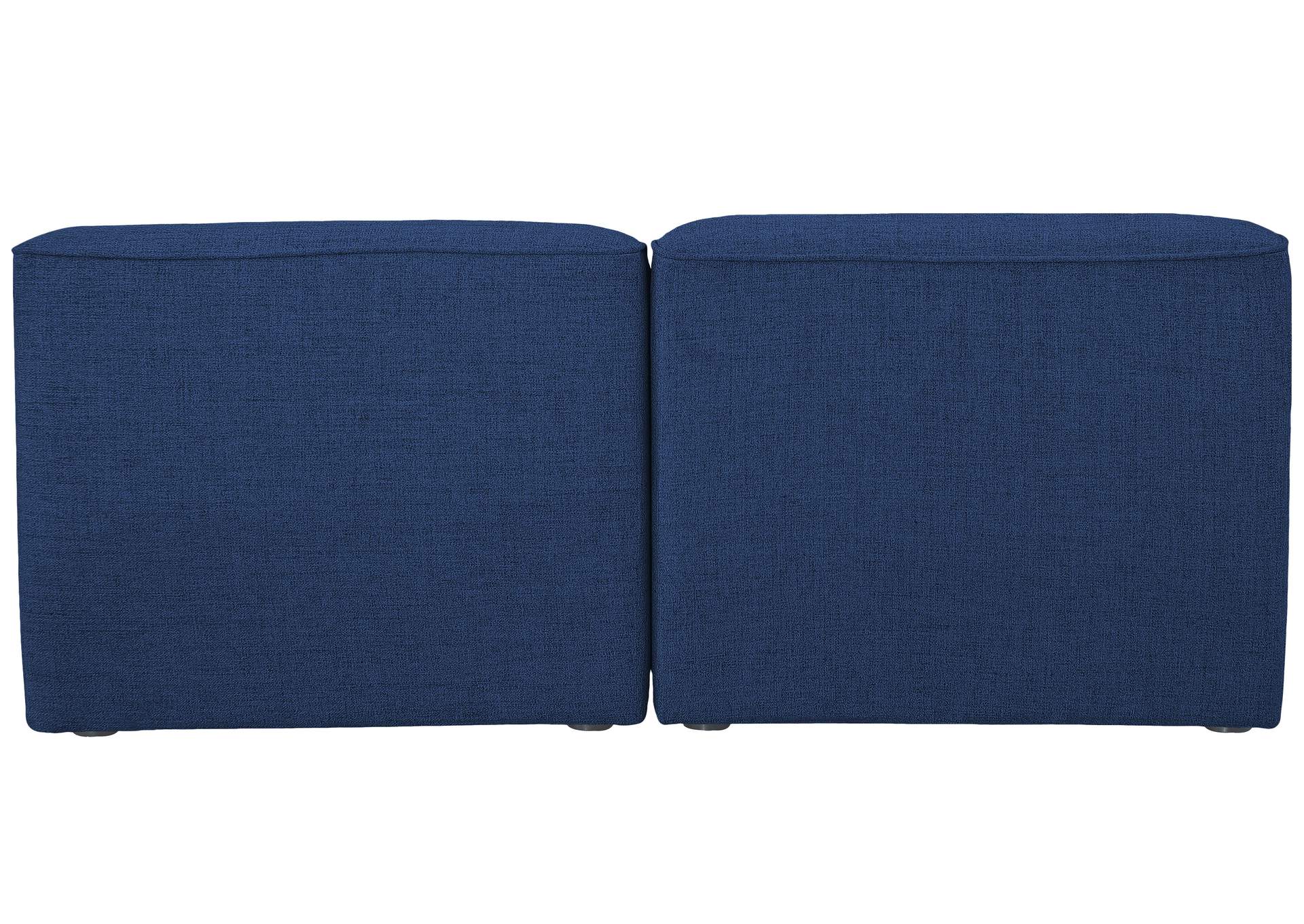 Miramar Navy Durable Linen Textured Modular Sofa,Meridian Furniture