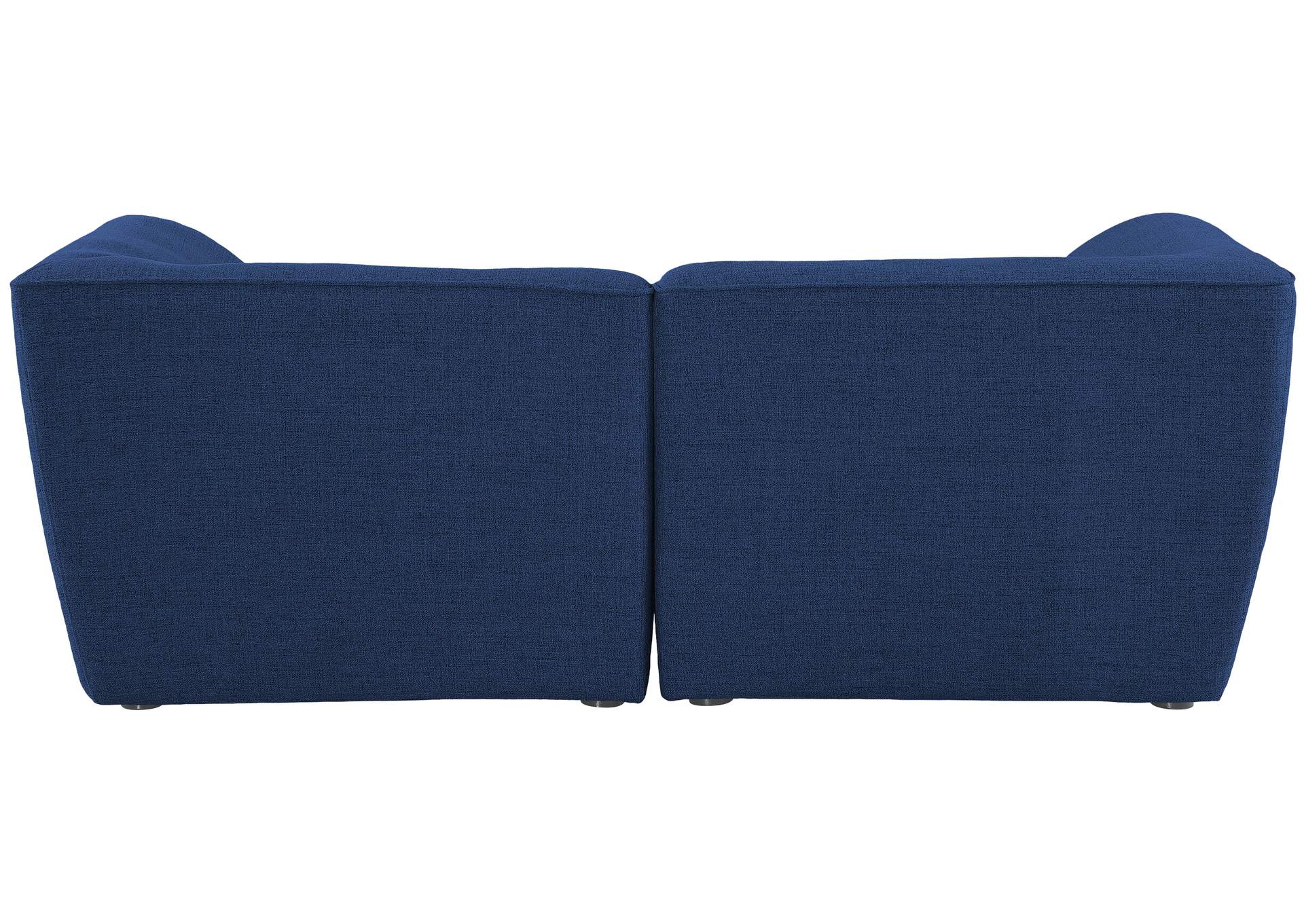 Miramar Navy Durable Linen Textured Modular Sofa,Meridian Furniture