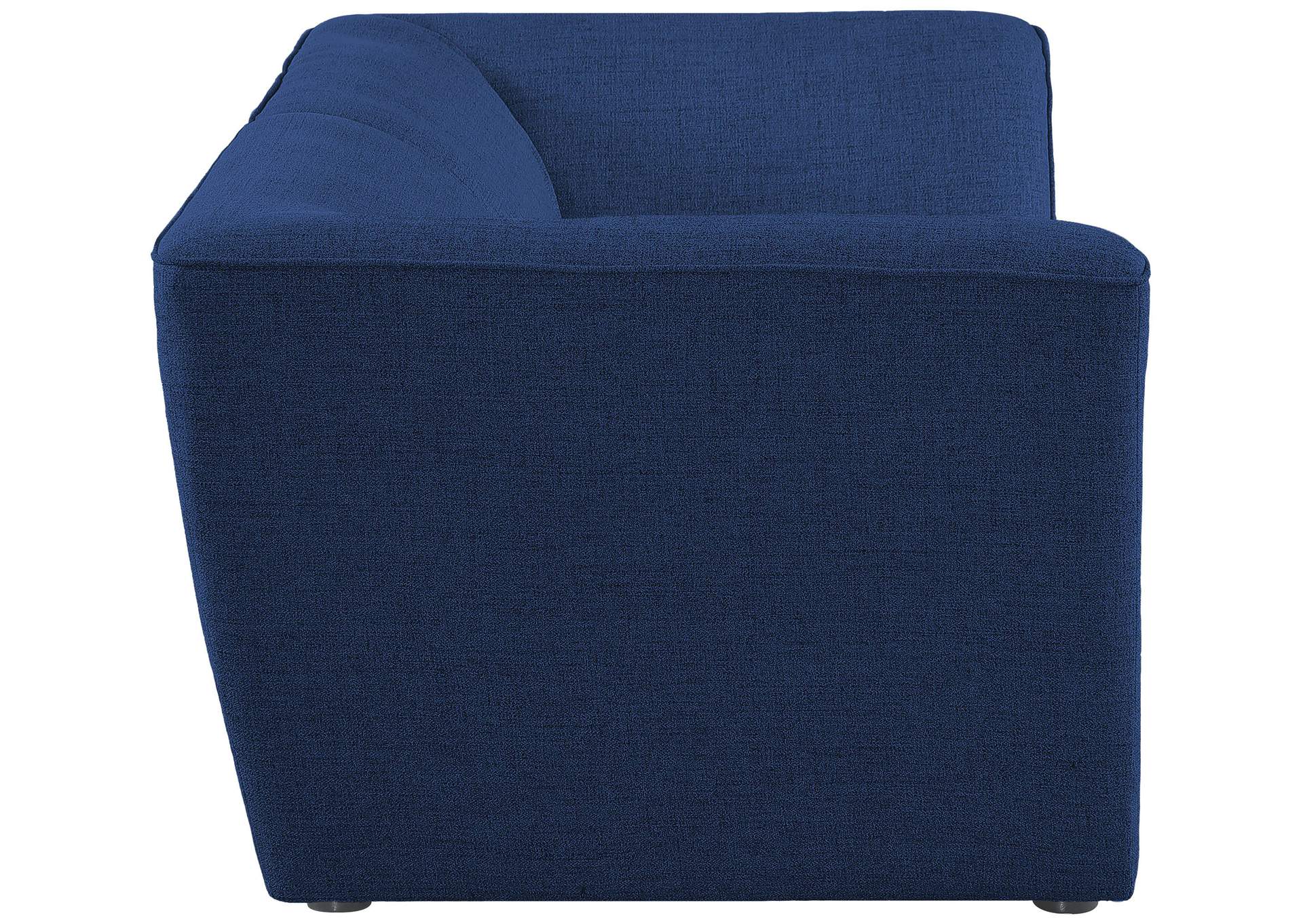 Miramar Navy Durable Linen Textured Modular Sofa,Meridian Furniture