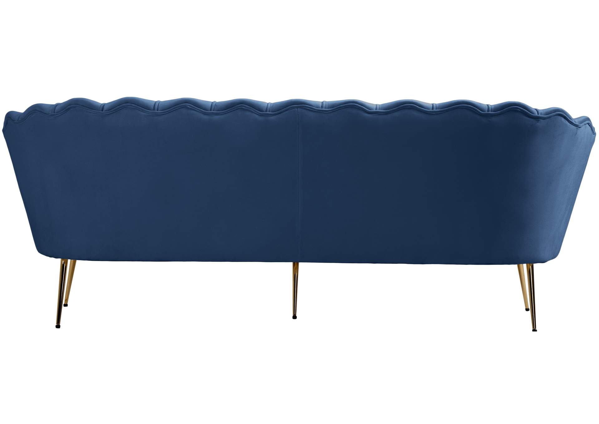 Gardenia Navy Velvet Sofa,Meridian Furniture