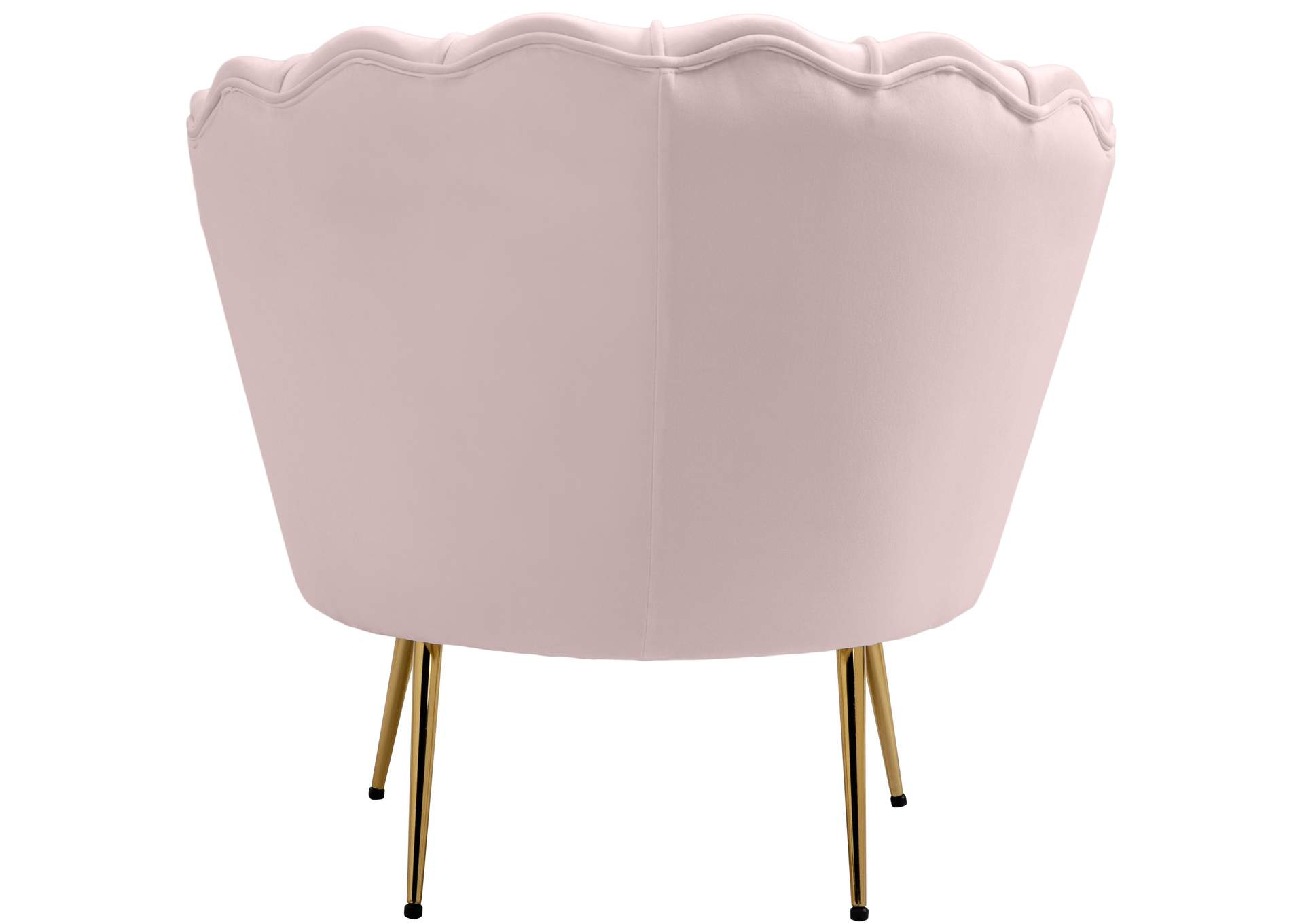 Gardenia Pink Velvet Chair,Meridian Furniture