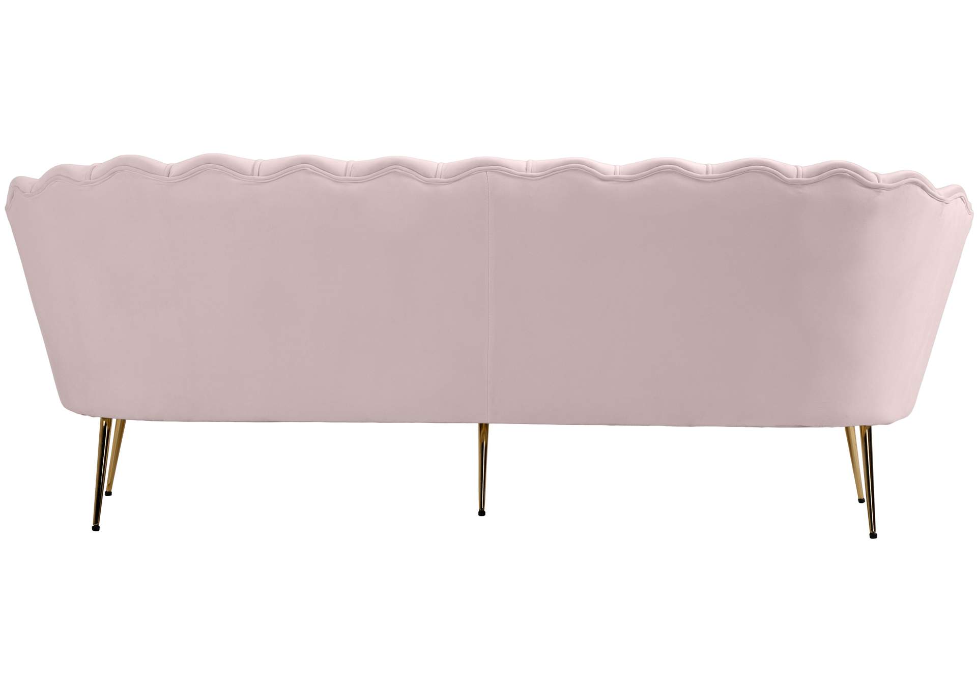 Gardenia Pink Velvet Sofa,Meridian Furniture