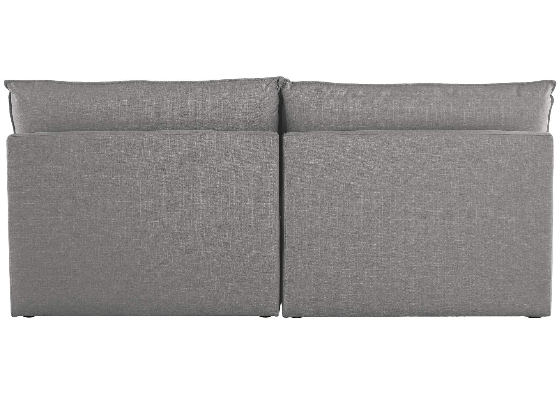 Mackenzie Grey Durable Linen Textured Modular Sofa,Meridian Furniture