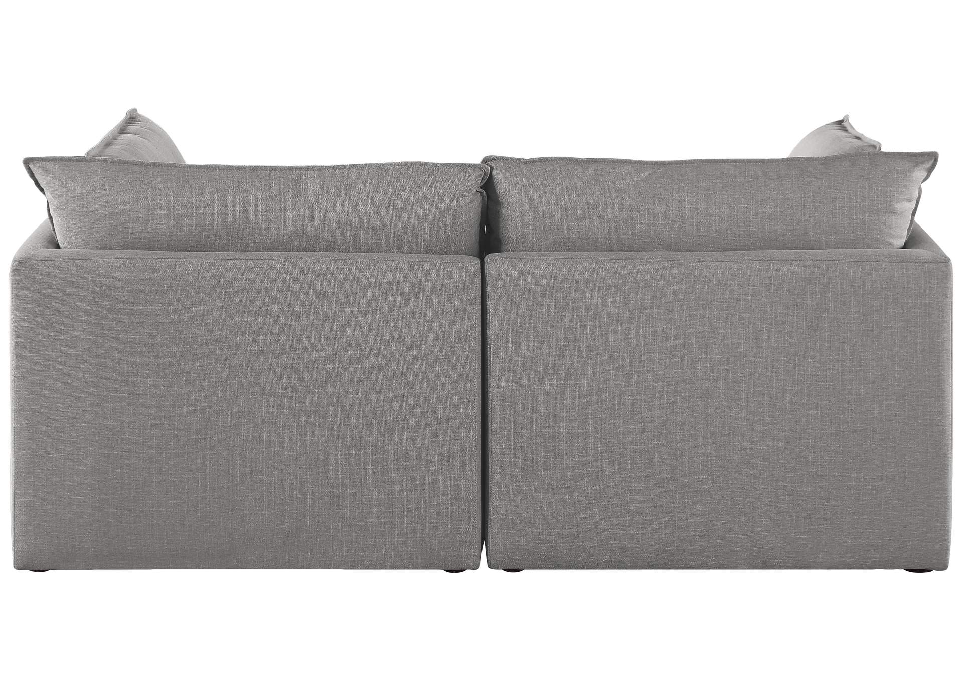 Mackenzie Grey Durable Linen Textured Modular Sofa,Meridian Furniture