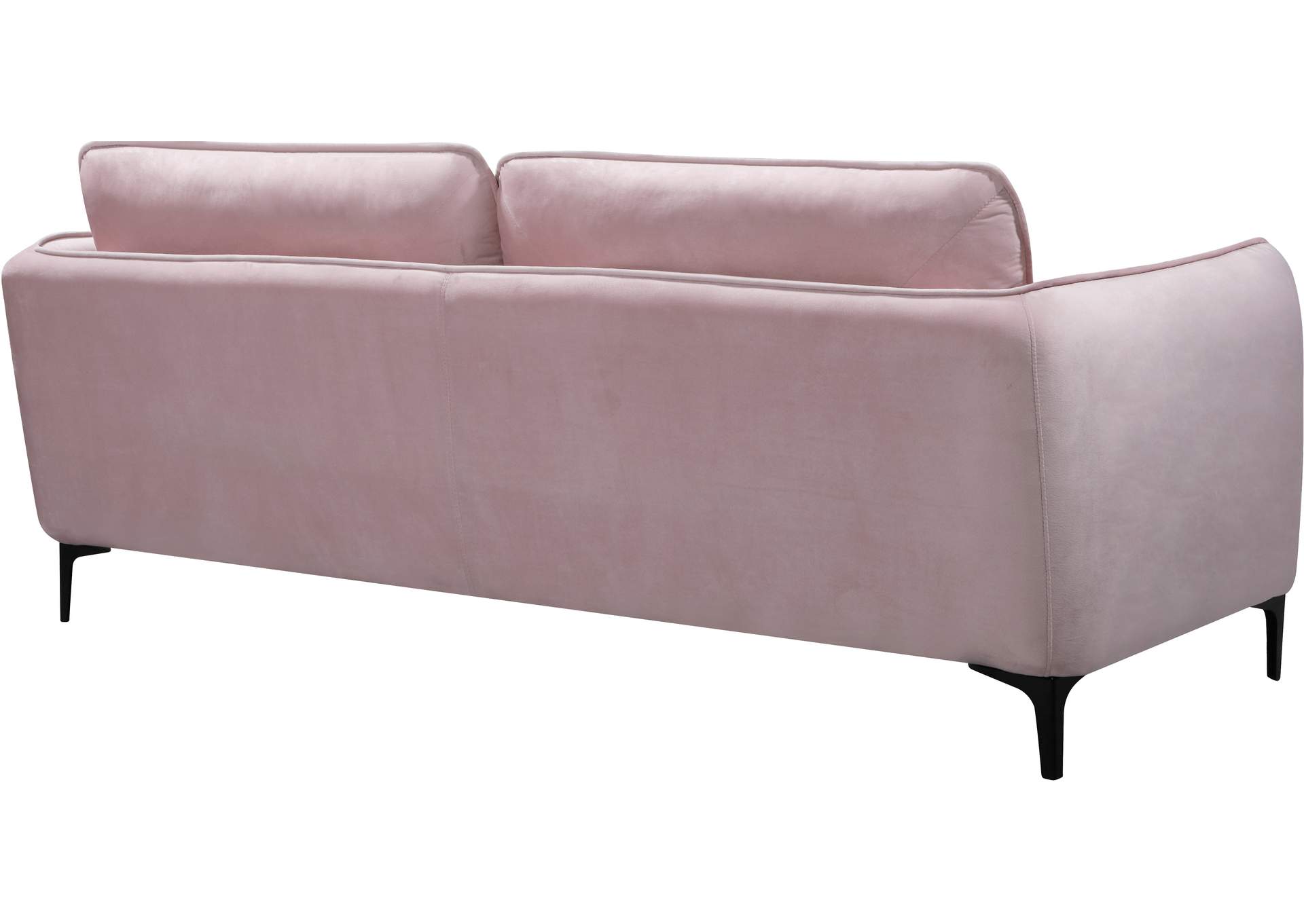 Poppy Pink Velvet Sofa,Meridian Furniture