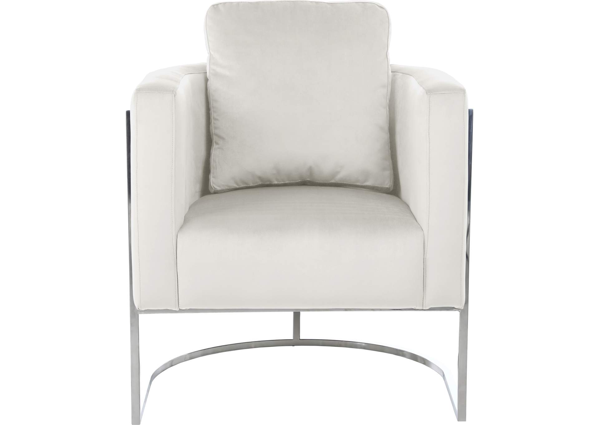 Casa Cream Velvet Chair,Meridian Furniture