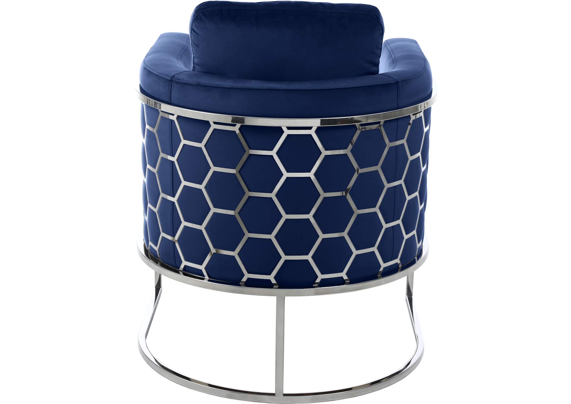 Casa Navy Velvet Chair,Meridian Furniture