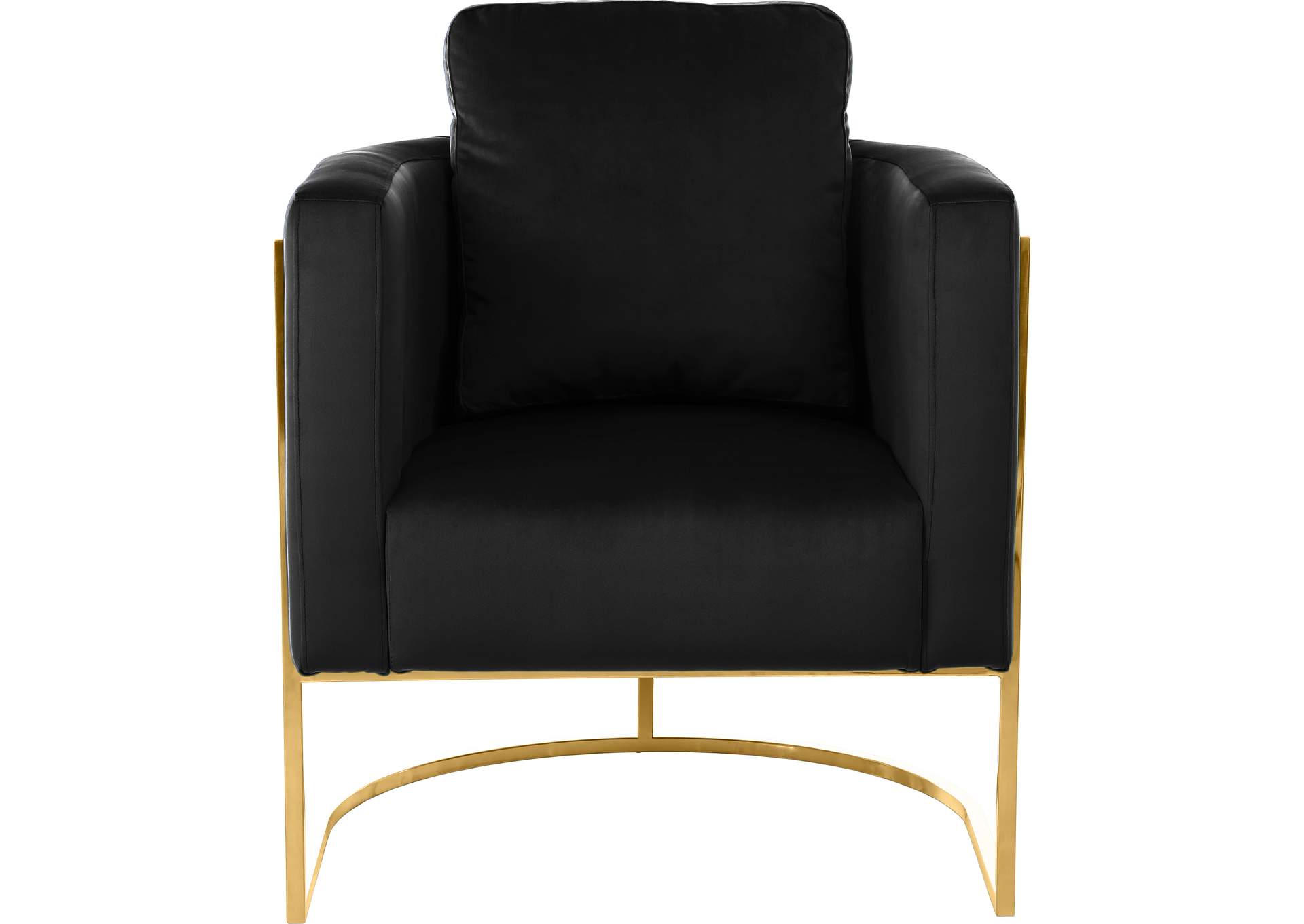 Casa Black Velvet Chair,Meridian Furniture