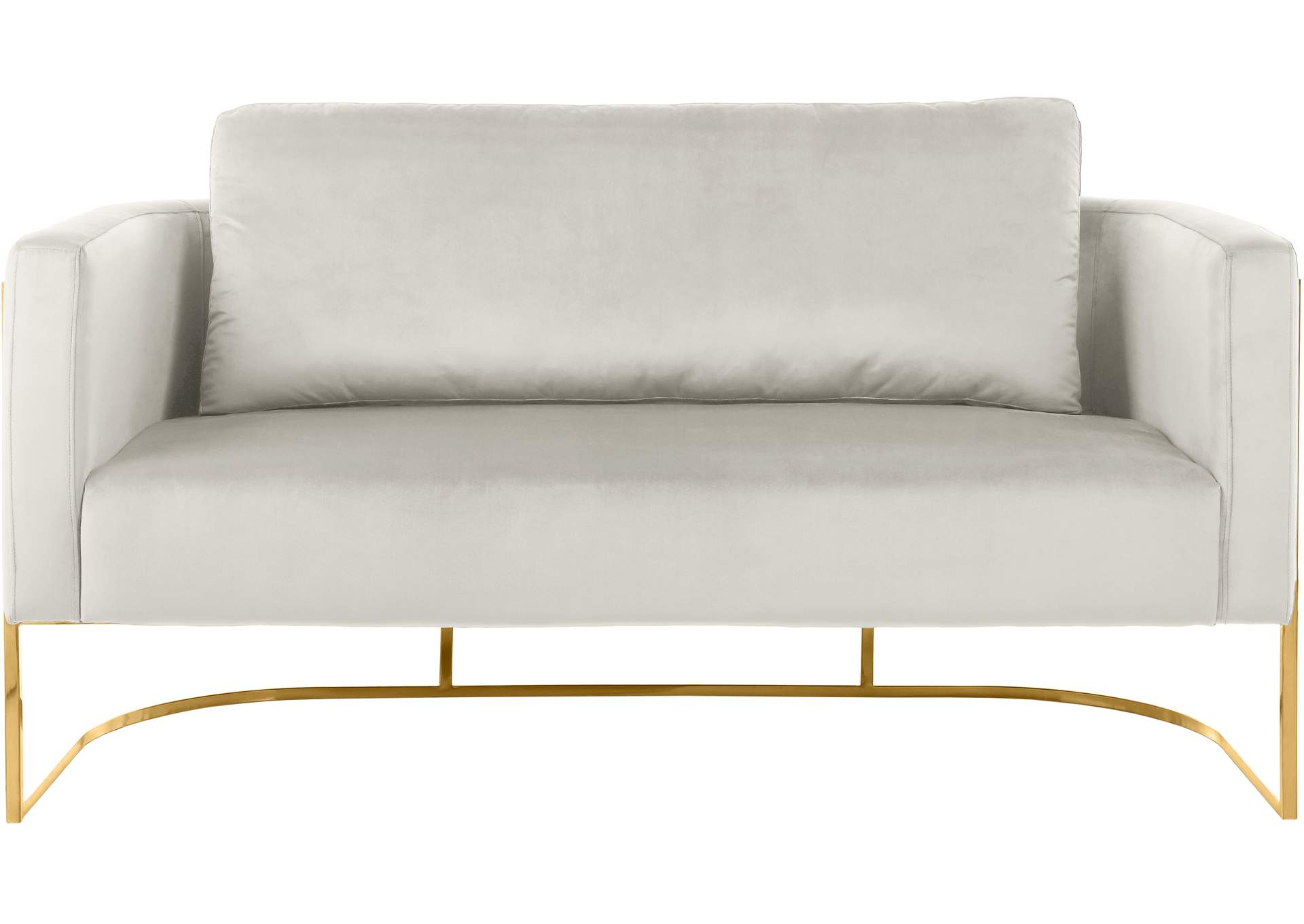 Casa Cream Velvet Loveseat,Meridian Furniture