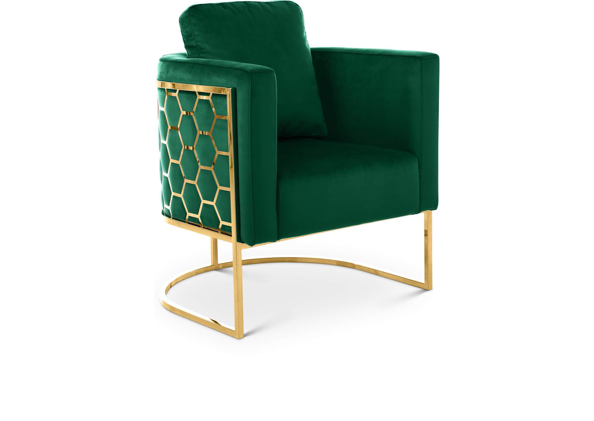 Casa Green Velvet Chair,Meridian Furniture