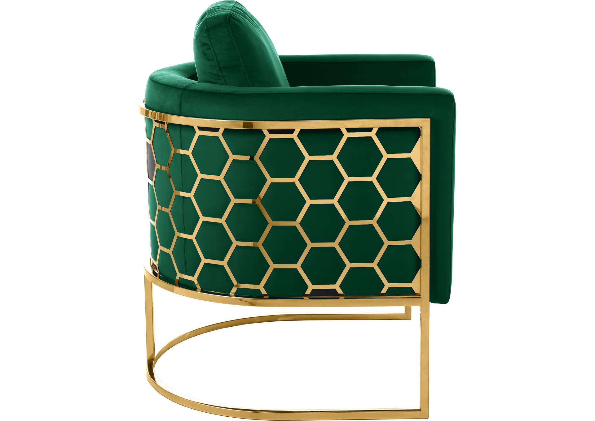 Casa Green Velvet Chair,Meridian Furniture