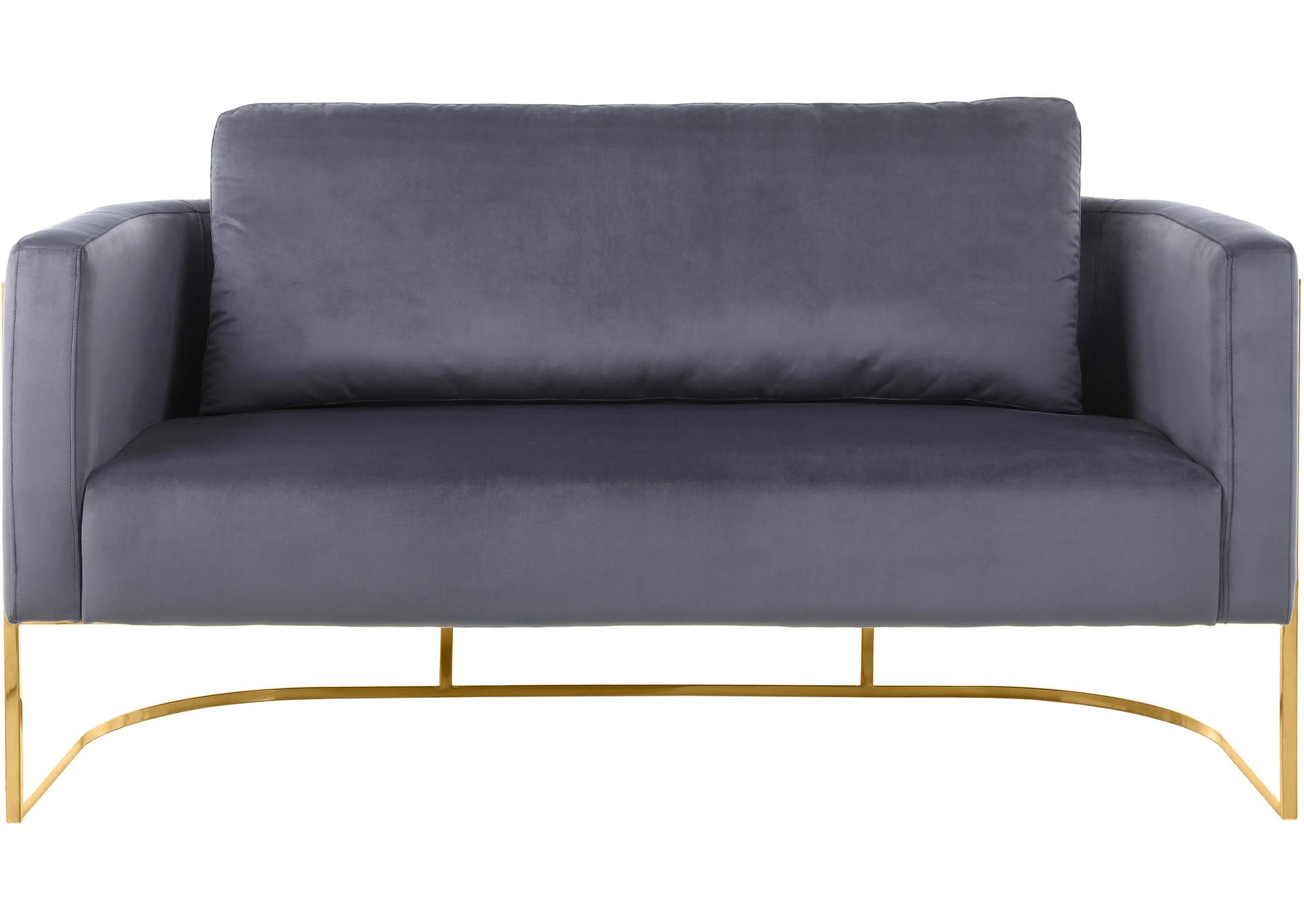 Casa Grey Velvet Loveseat,Meridian Furniture