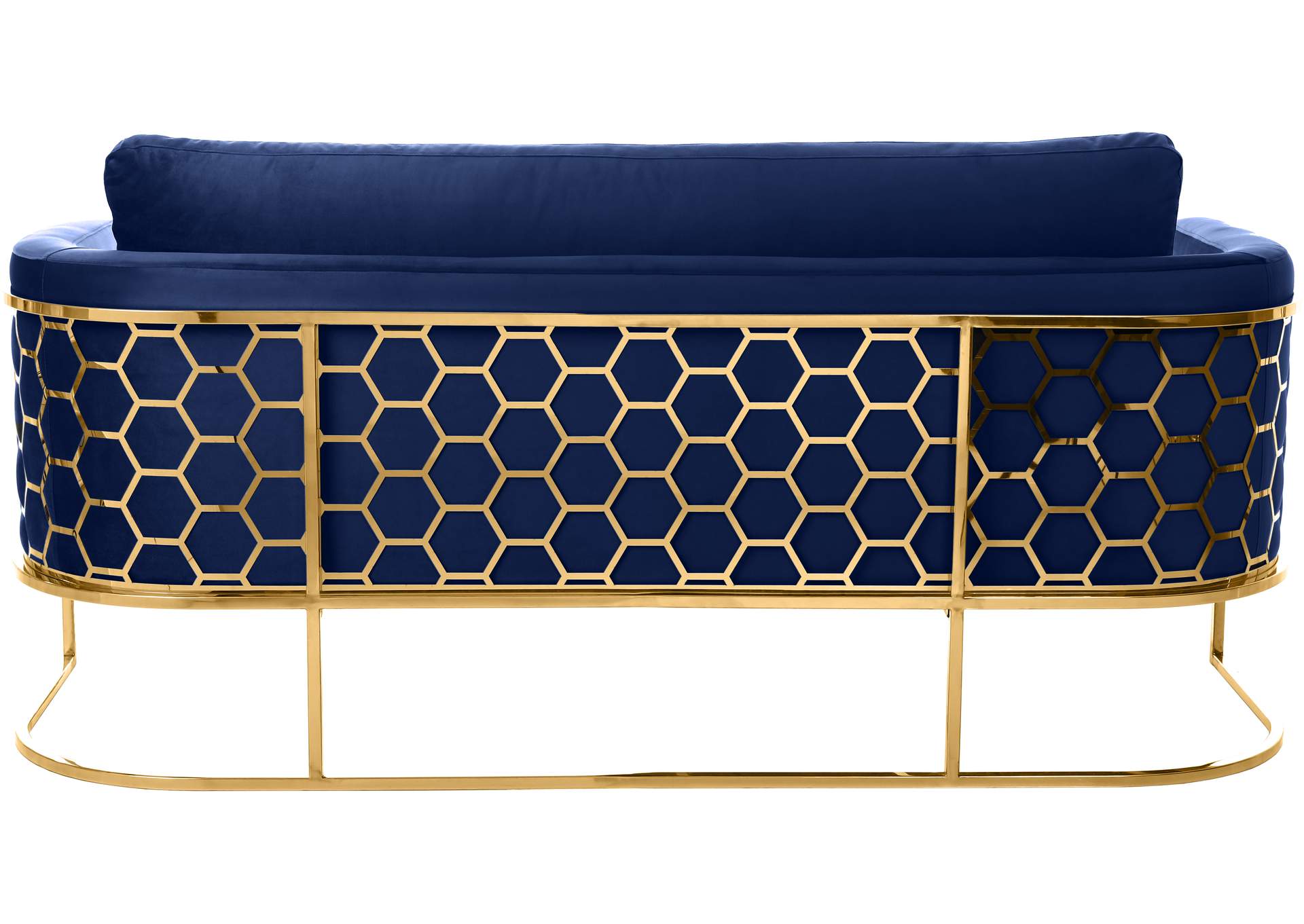 Casa Navy Velvet Sofa,Meridian Furniture