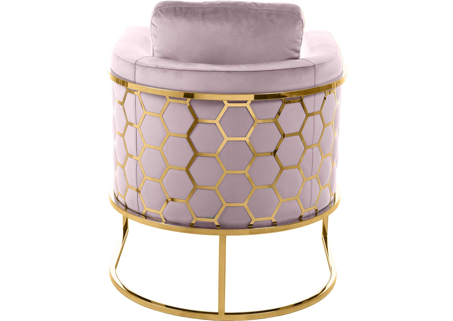 Casa Pink Velvet Chair,Meridian Furniture