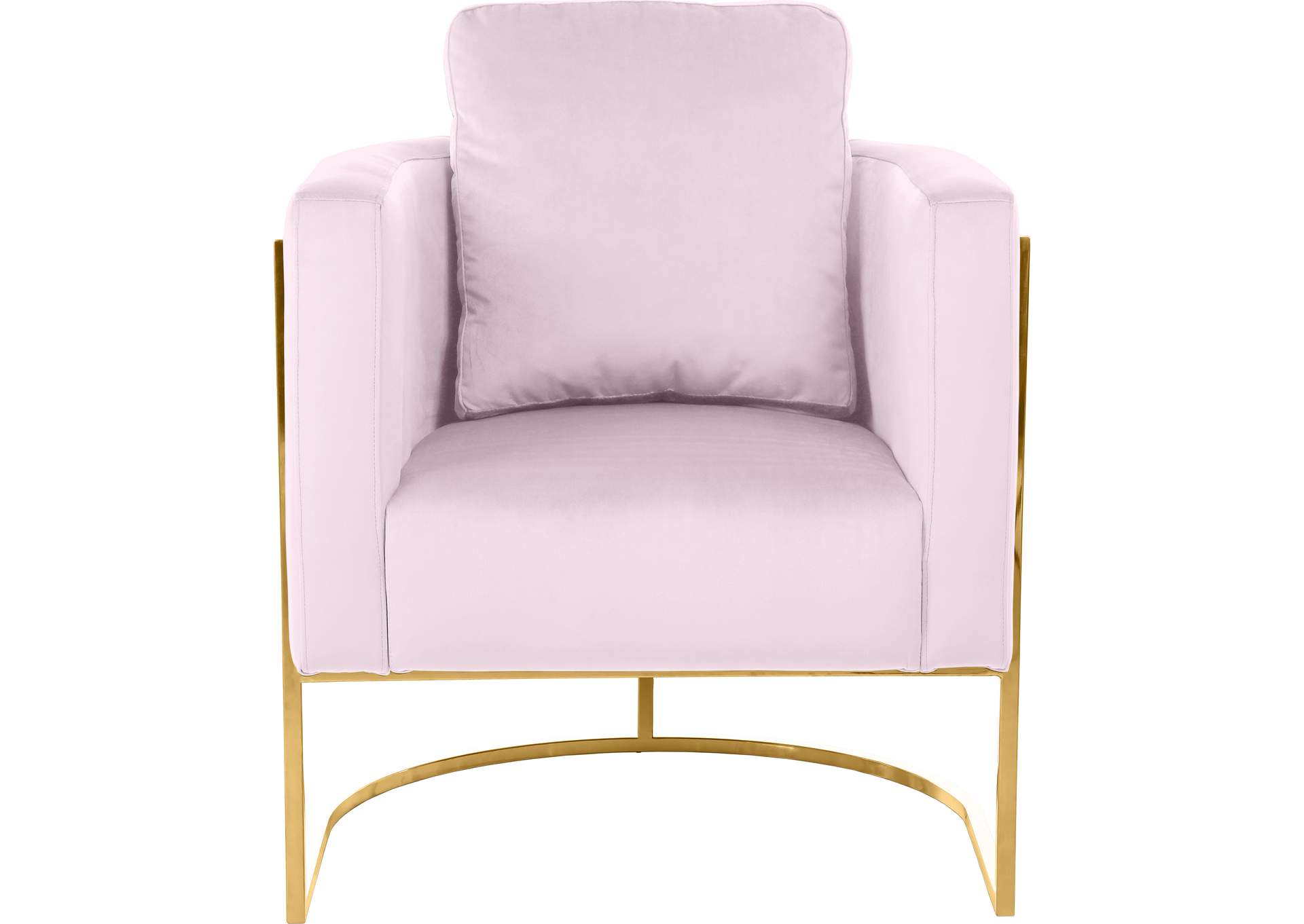 Casa Pink Velvet Chair,Meridian Furniture