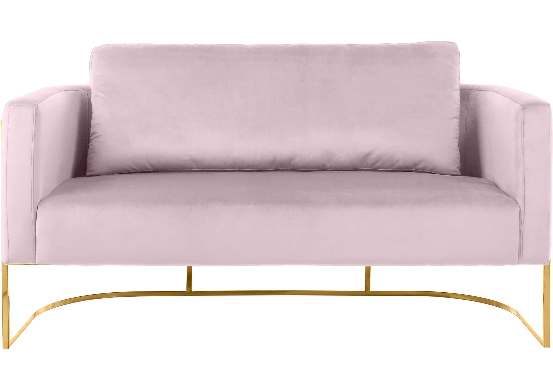 Casa Pink Velvet Loveseat,Meridian Furniture