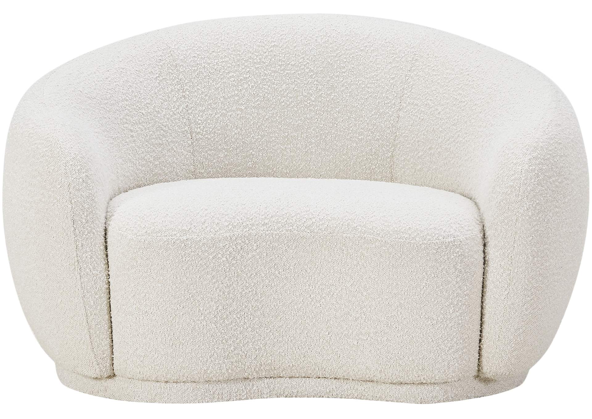 Hyde Cream Boucle Fabric Chair,Meridian Furniture