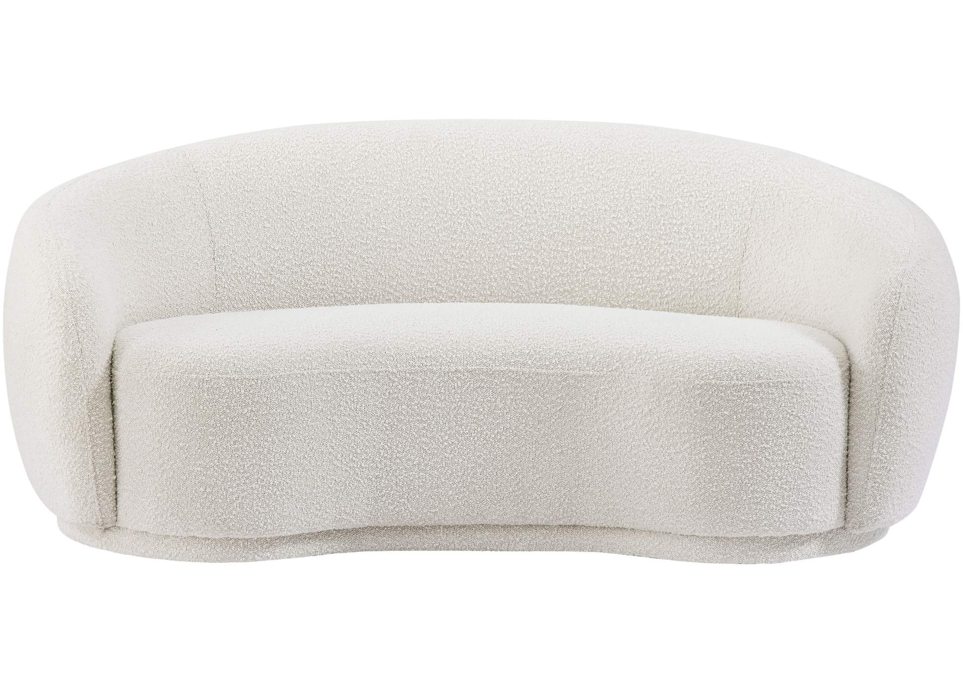 Hyde Cream Boucle Fabric Loveseat,Meridian Furniture