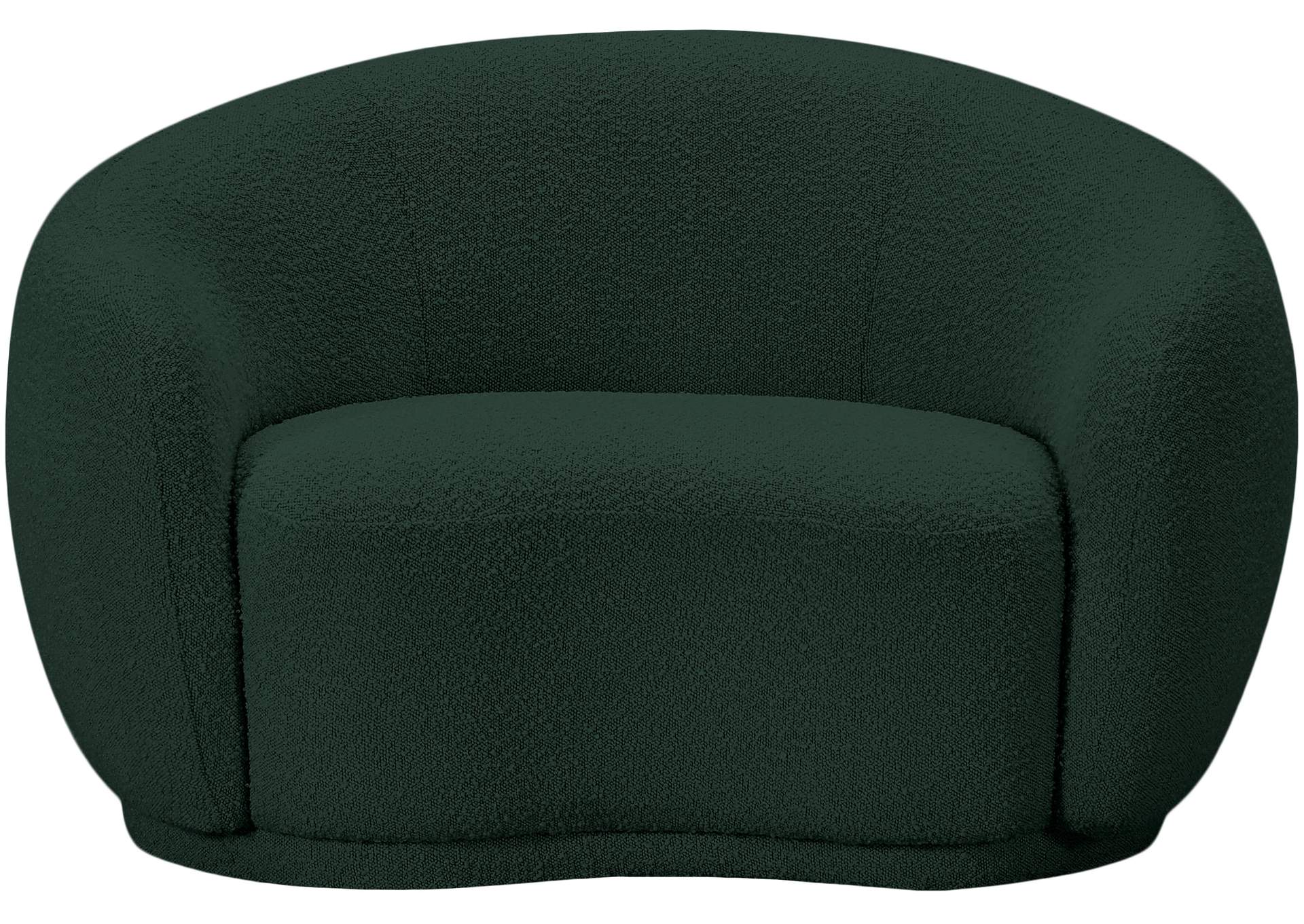 Hyde Green Boucle Fabric Chair,Meridian Furniture