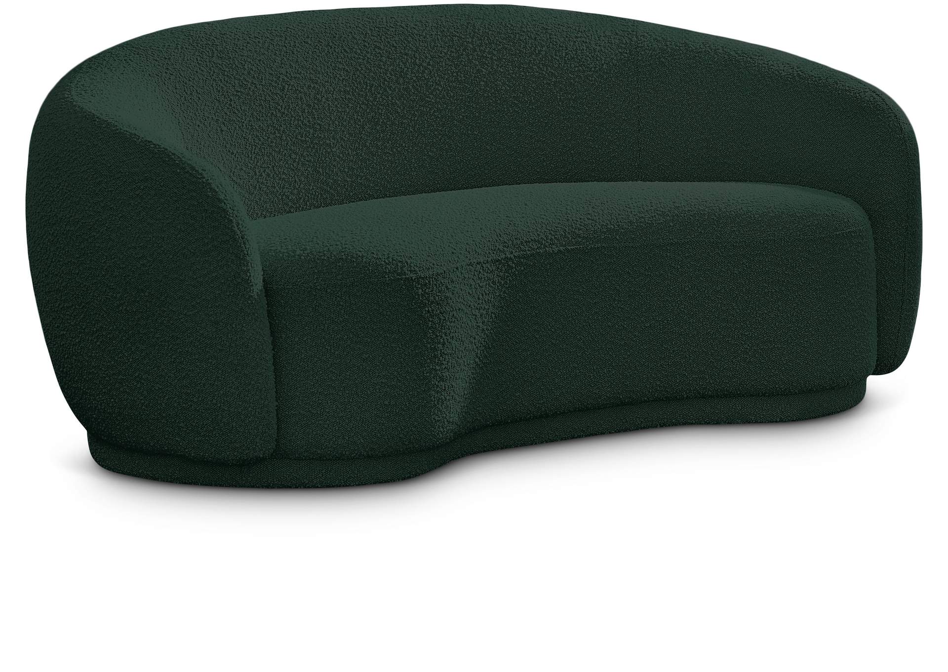 Hyde Green Boucle Fabric Loveseat,Meridian Furniture