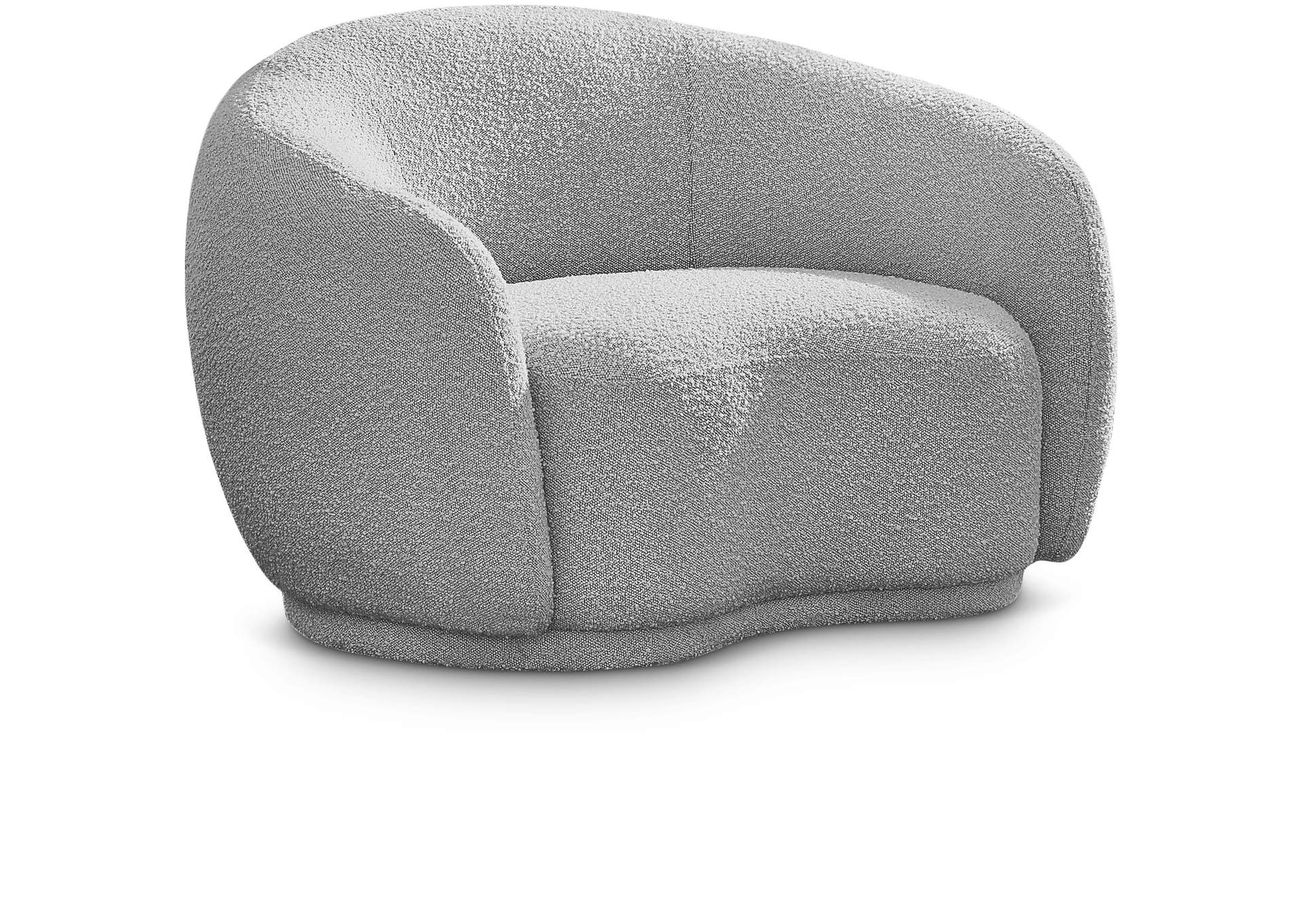 grey boucle chair