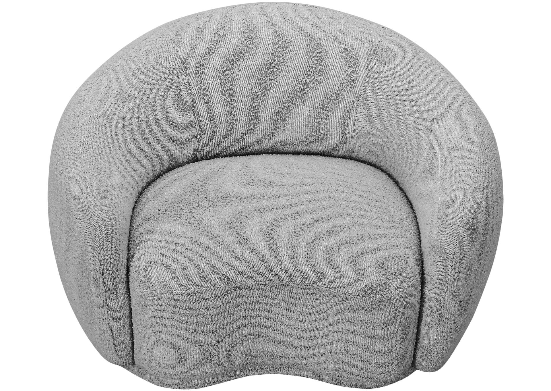 Hyde Grey Boucle Fabric Chair,Meridian Furniture