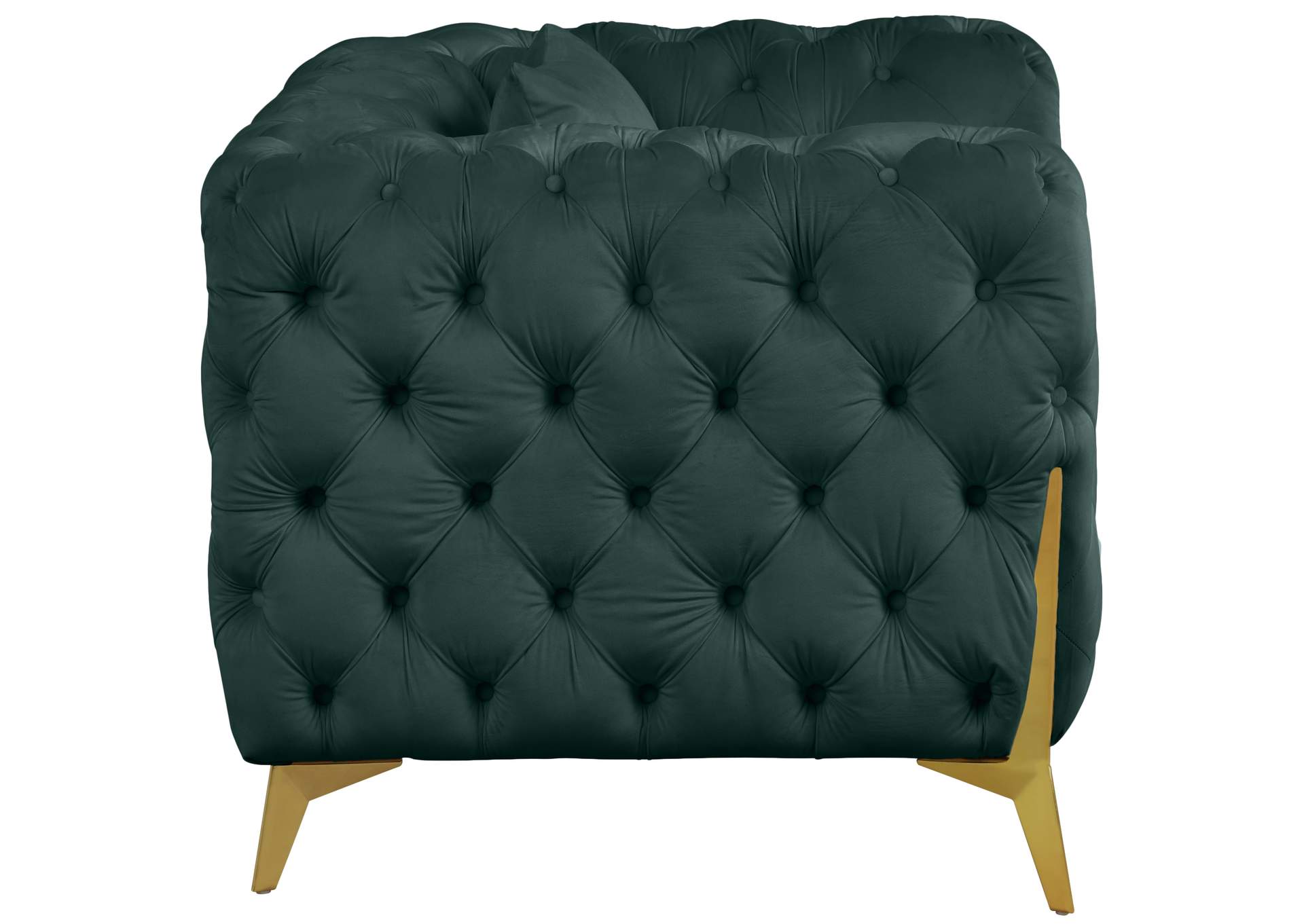 Kingdom Green Velvet Chair,Meridian Furniture