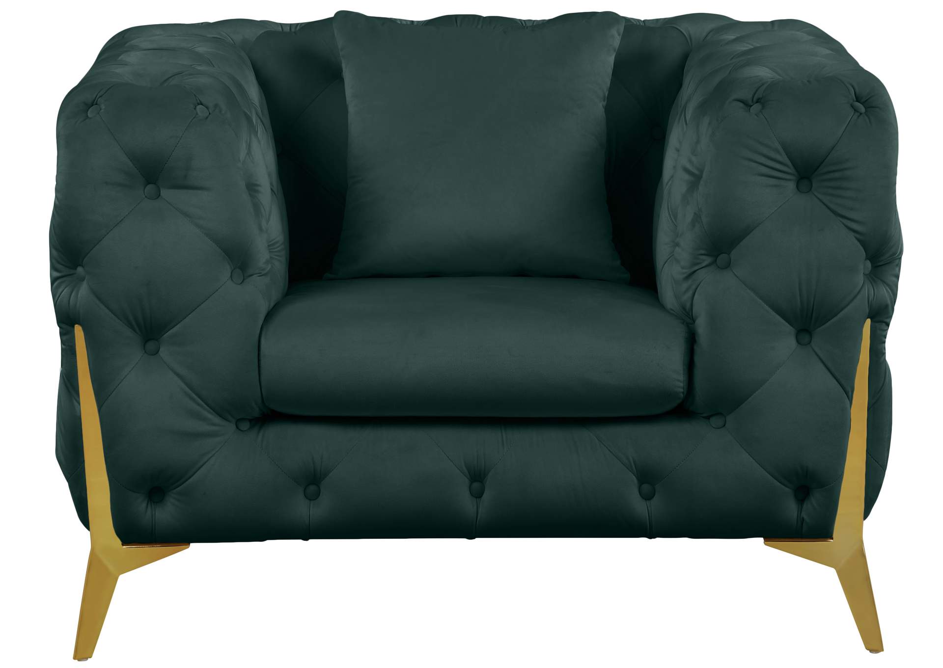 Kingdom Green Velvet Chair,Meridian Furniture