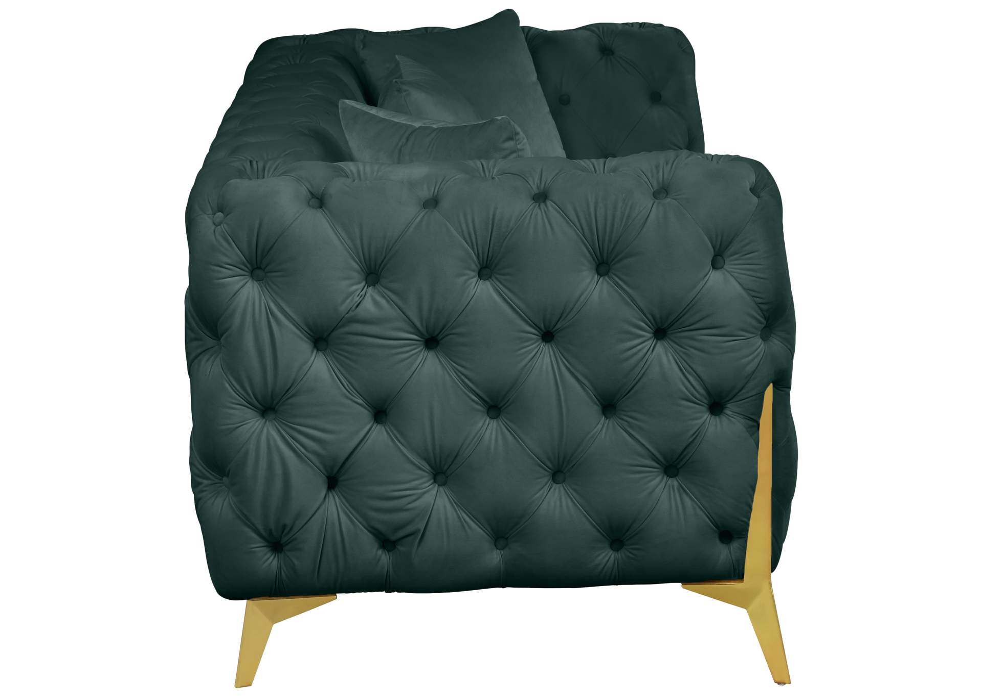 Kingdom Green Velvet Sofa,Meridian Furniture