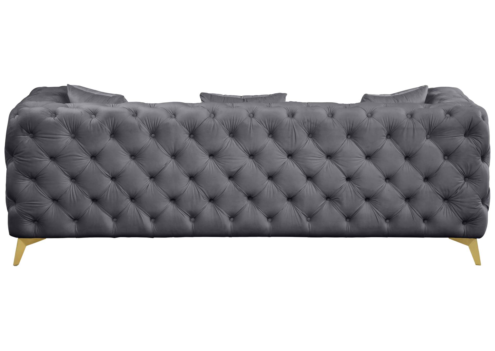 Kingdom Grey Velvet Sofa,Meridian Furniture