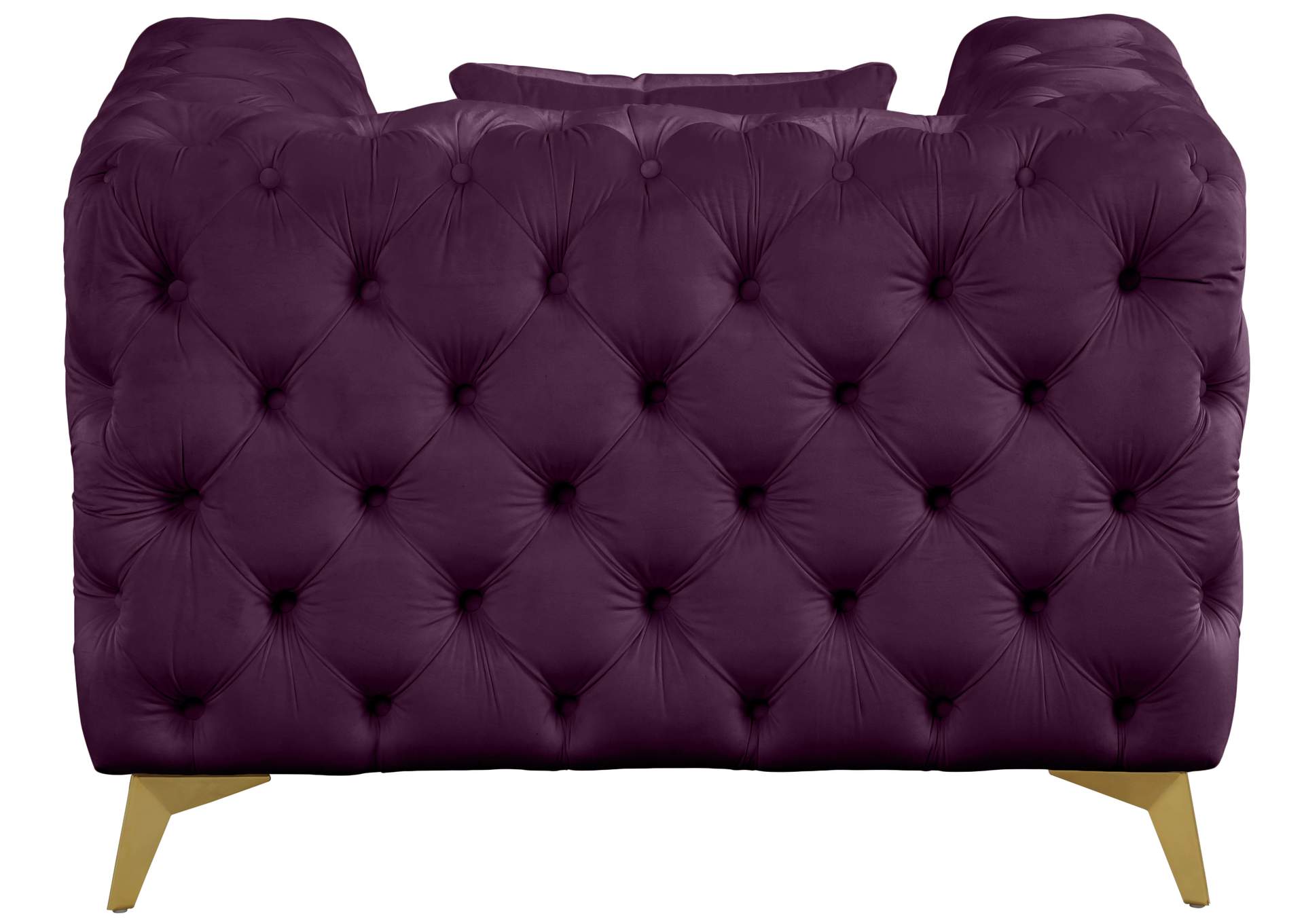 Kingdom Purple Velvet Chair,Meridian Furniture