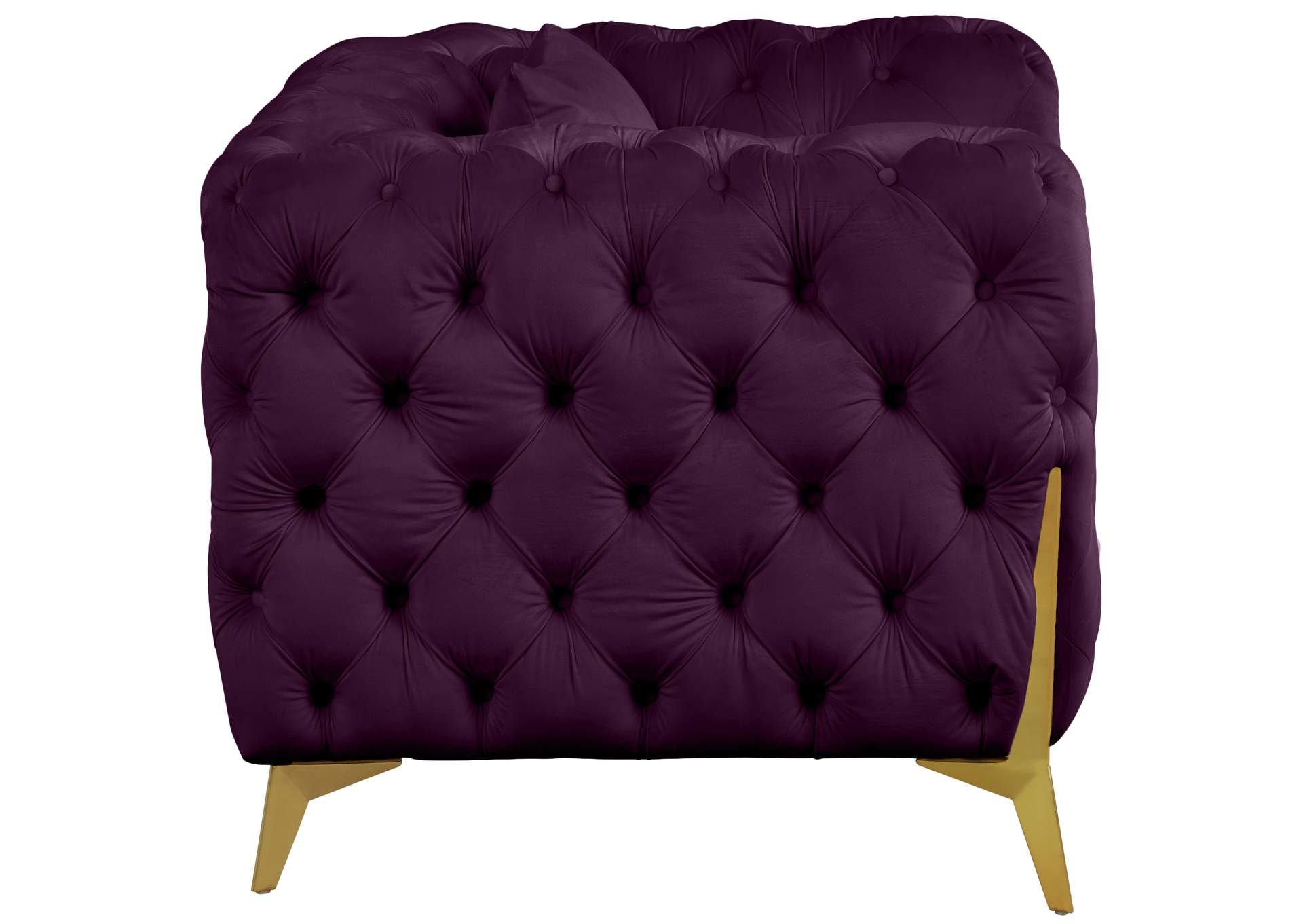 Kingdom Purple Velvet Chair,Meridian Furniture