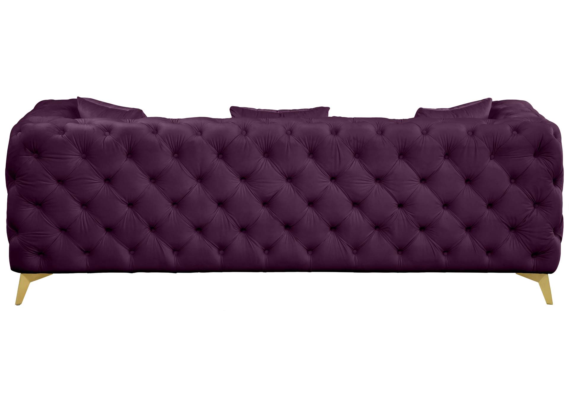 Kingdom Purple Velvet Sofa,Meridian Furniture