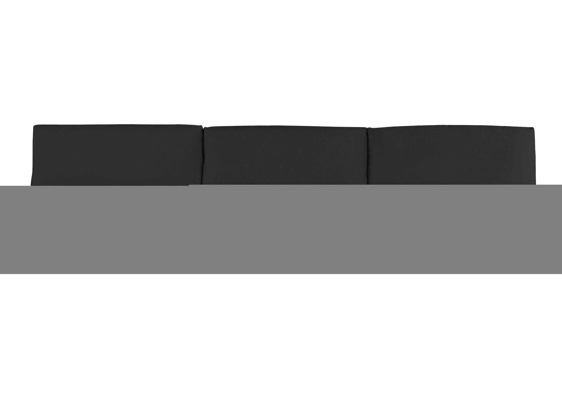 Ease Black Polyester Fabric Modular Sofa,Meridian Furniture