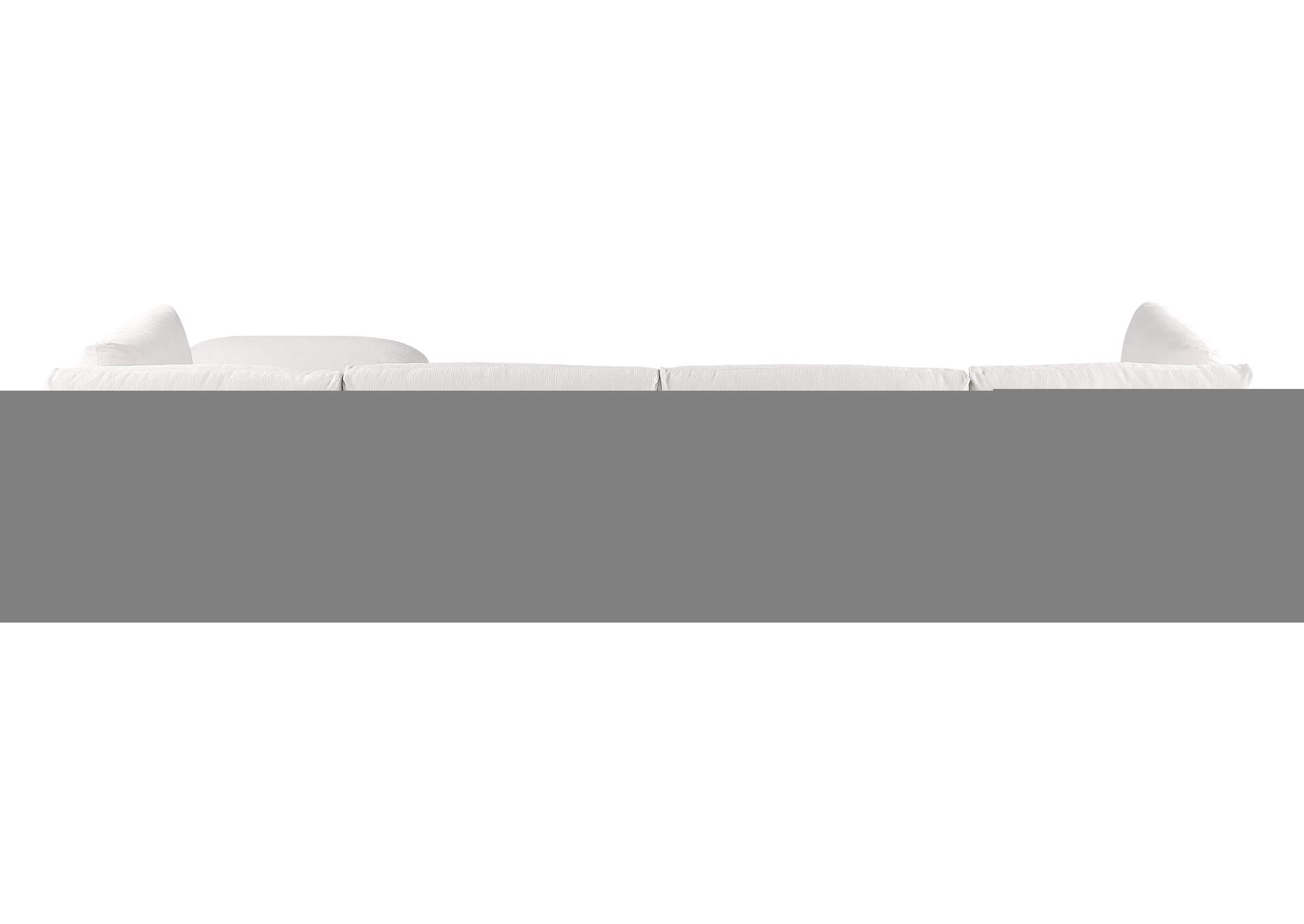 Ease Cream Polyester Fabric Modular Sectional,Meridian Furniture