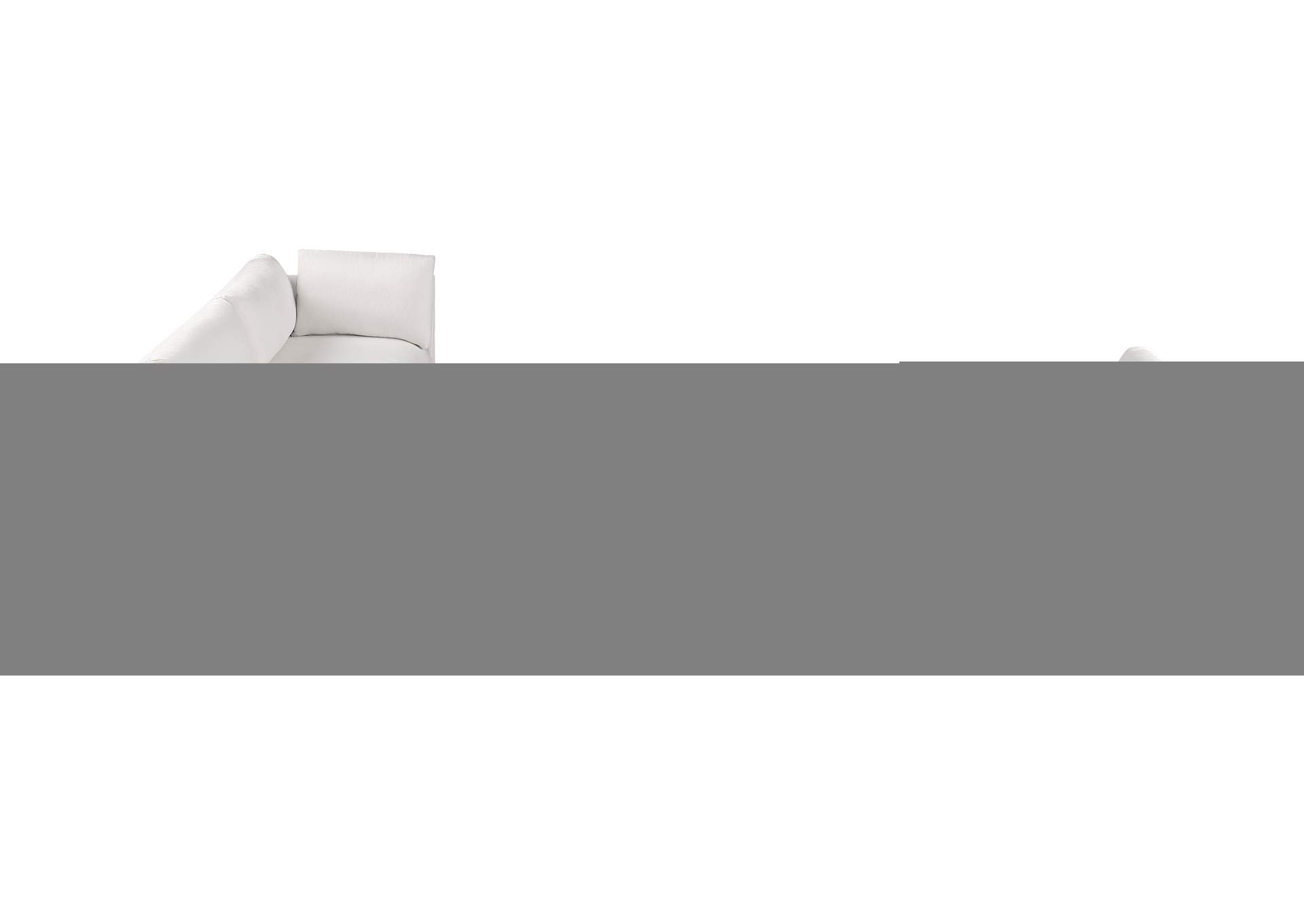 Ease Cream Polyester Fabric Modular Sectional,Meridian Furniture