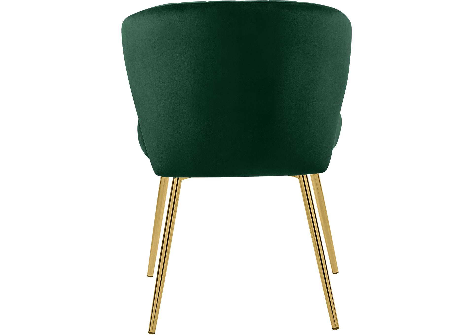 Finley Green Velvet Dining Chair Set of 2,Meridian Furniture