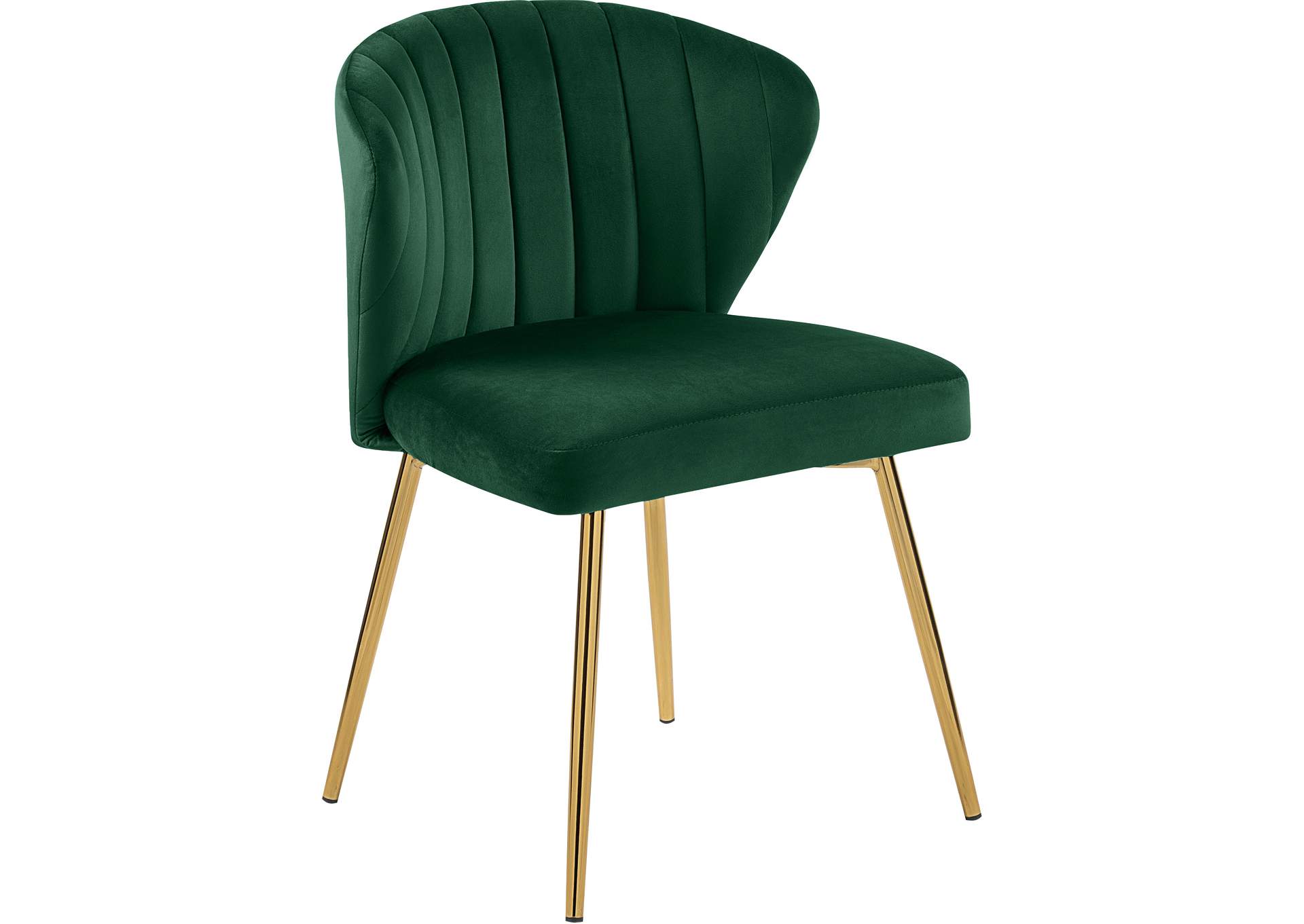 Finley Green Velvet Dining Chair Set of 2,Meridian Furniture