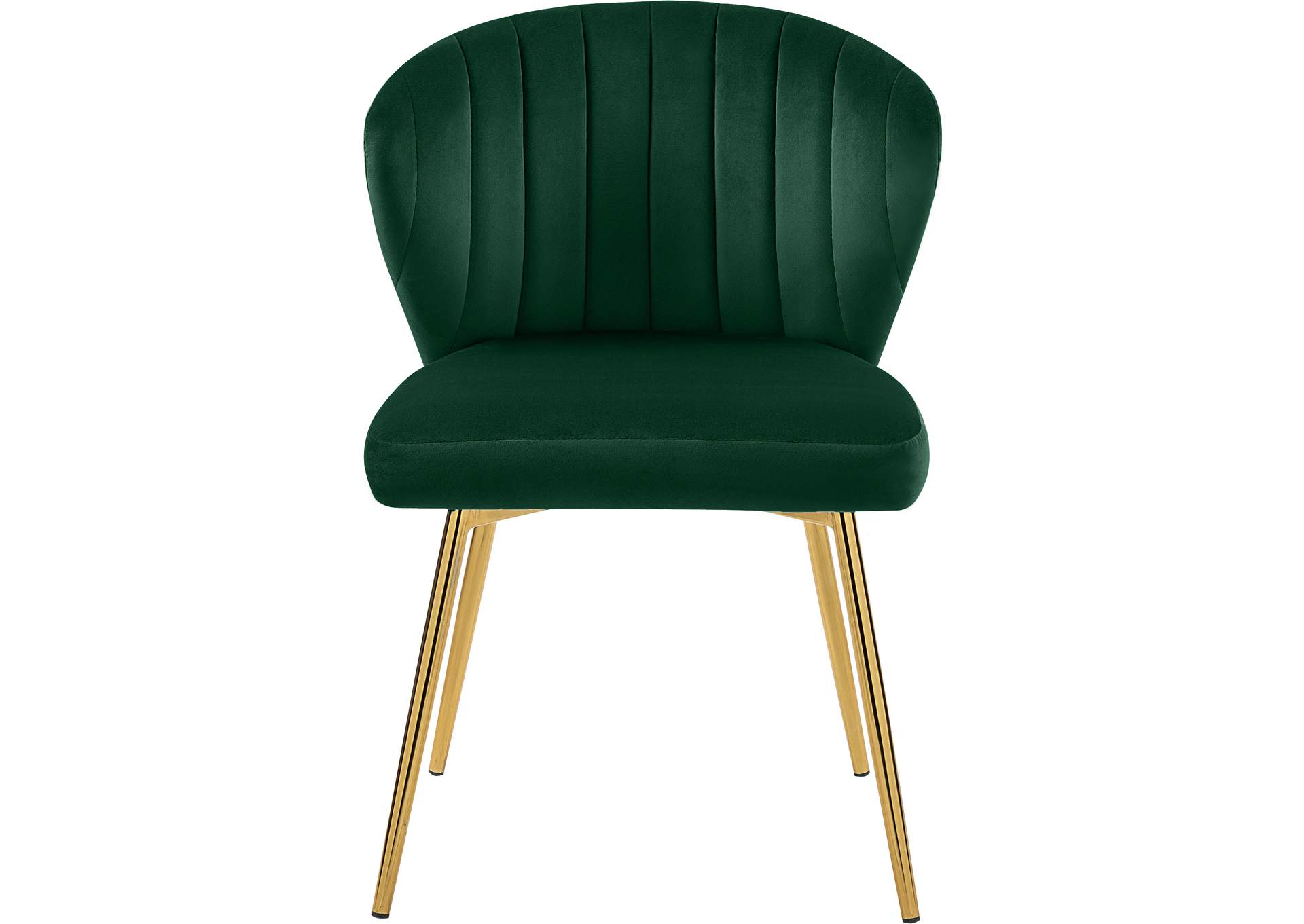 Finley Green Velvet Dining Chair Set of 2,Meridian Furniture