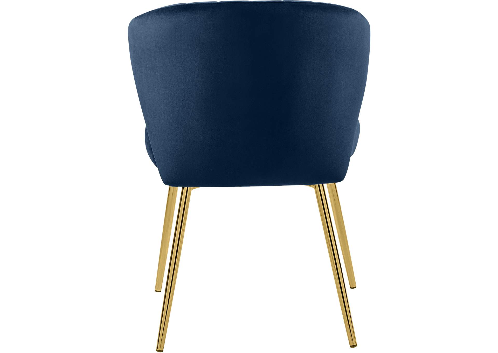 Finley Navy Velvet Dining Chair Set of 2,Meridian Furniture